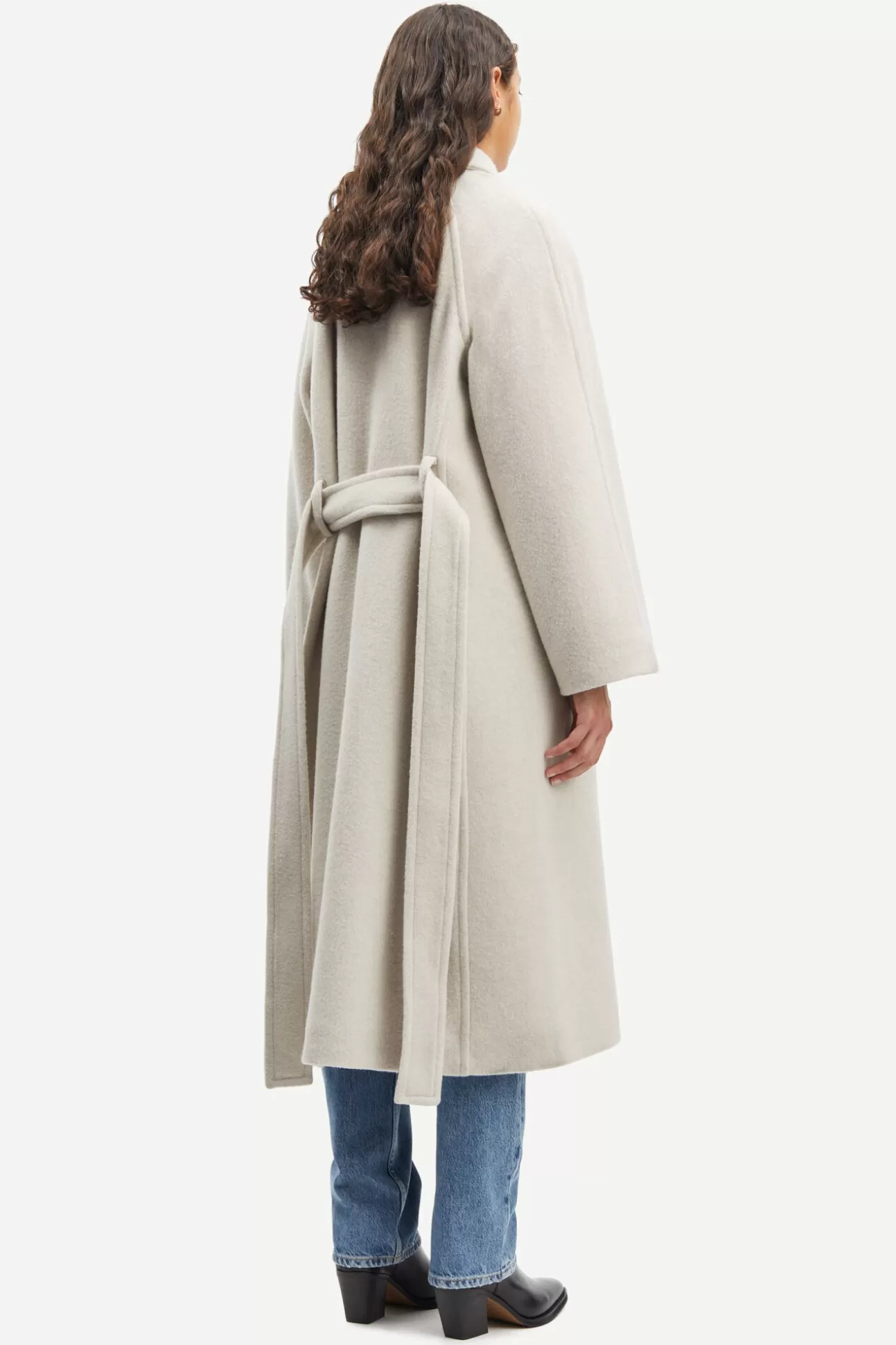 Vestes et manteaux-Femme Samsøe Samsøe Afra coat 15037 Arctic Wolf