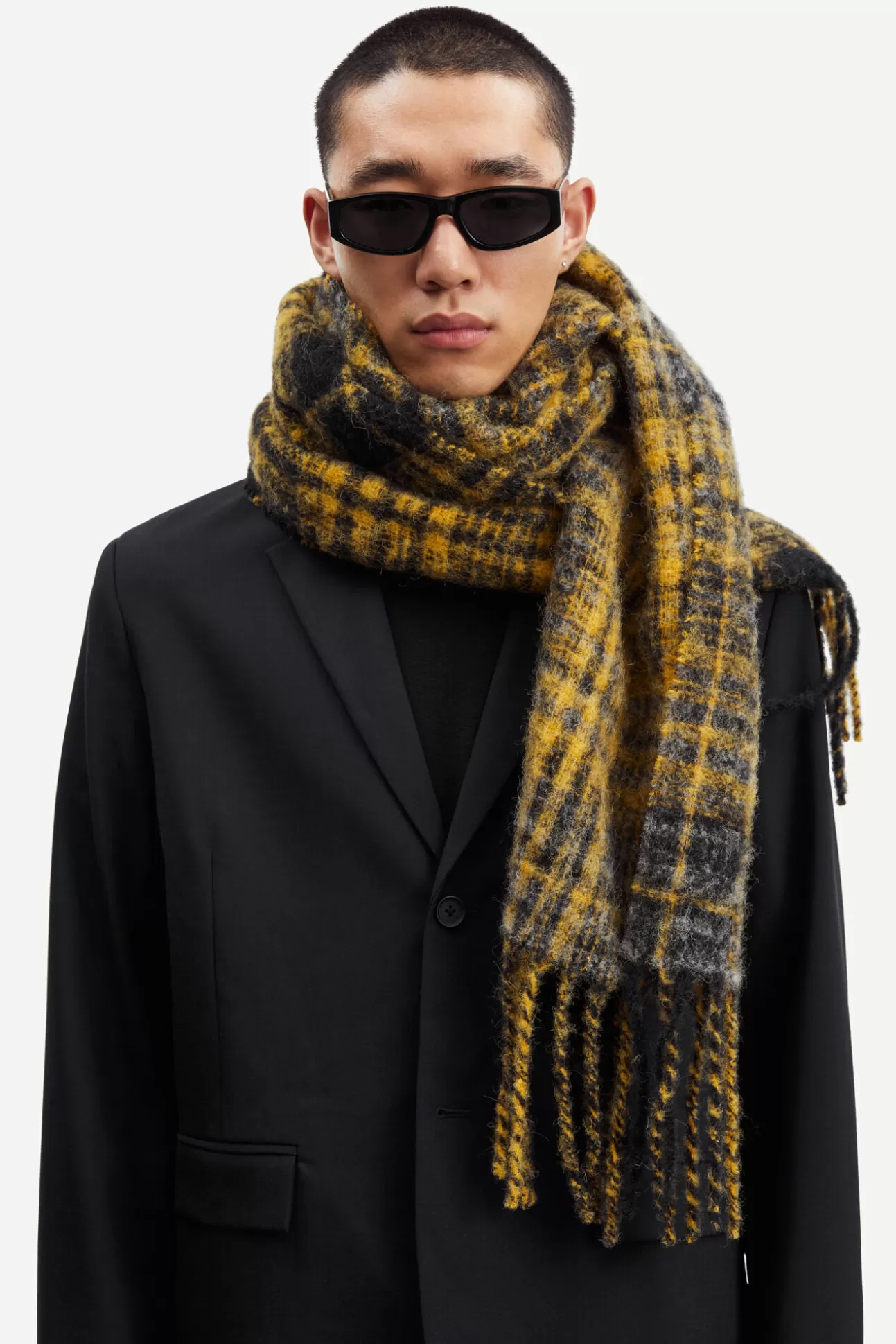 Écharpes-Homme | Femme Samsøe Samsøe Alex scarf 14856 Golden Spice Ch.