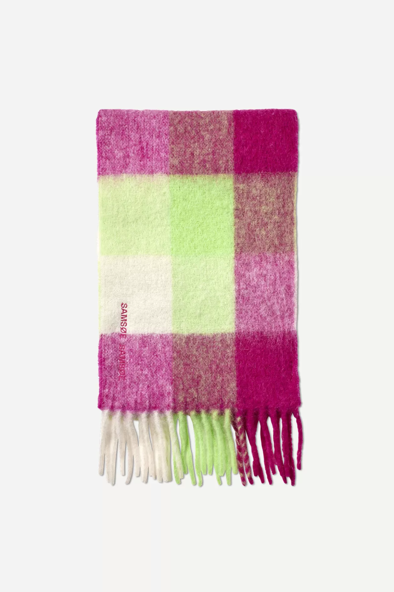 Écharpes-Homme | Femme Samsøe Samsøe Alex scarf 14856 Fuchsia Ch.