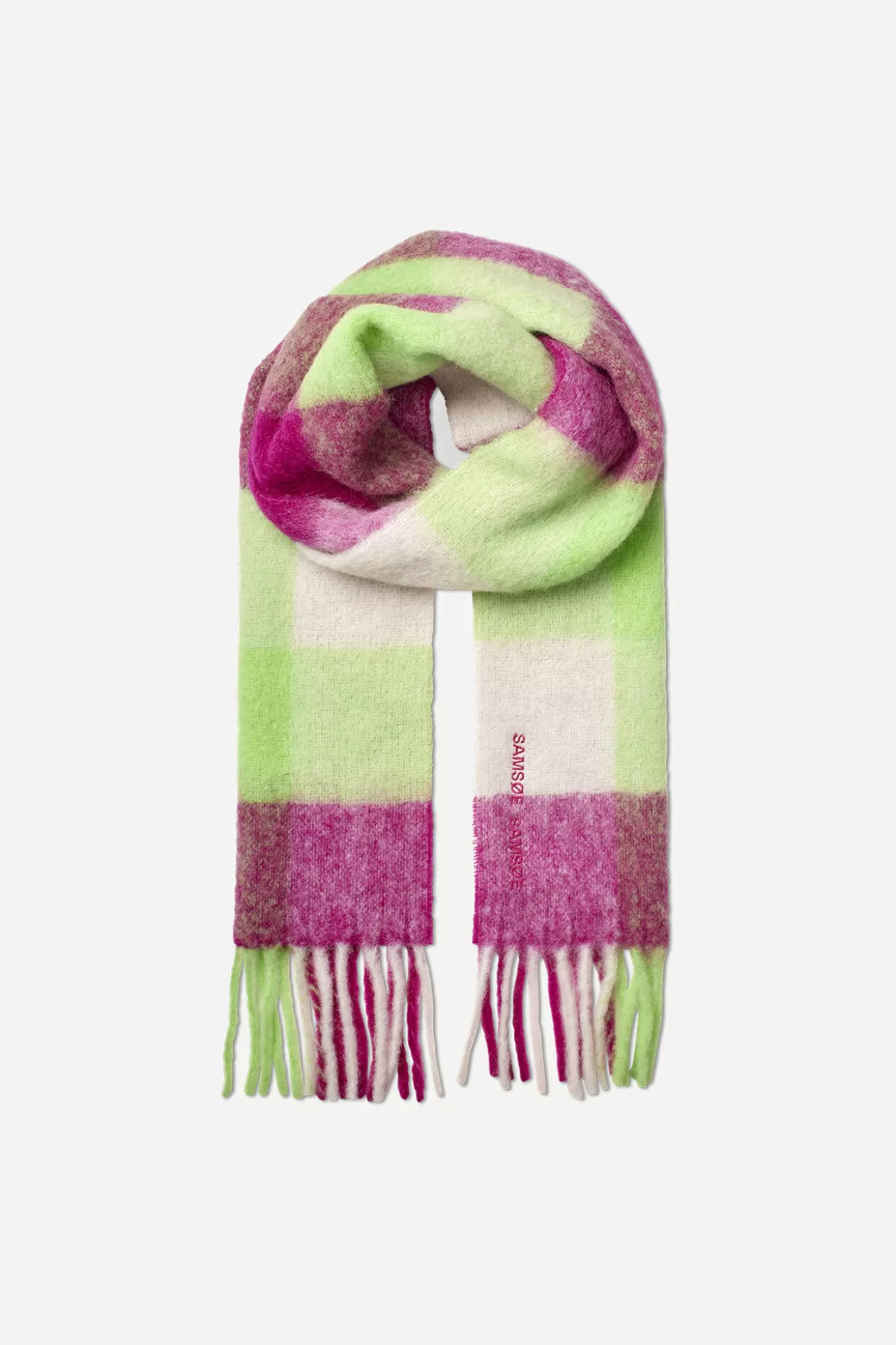 Écharpes-Homme | Femme Samsøe Samsøe Alex scarf 14856 Fuchsia Ch.