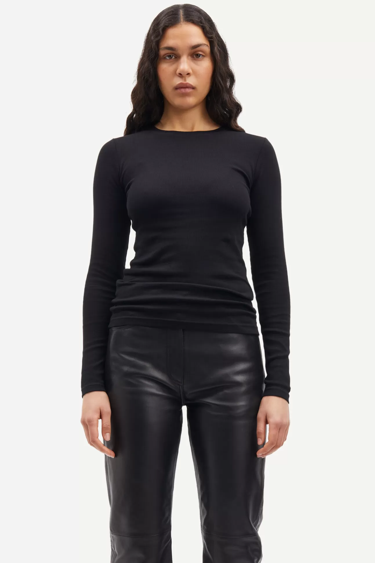 T-shirts et hauts-Femme Samsøe Samsøe Alexa ls 7542 Black