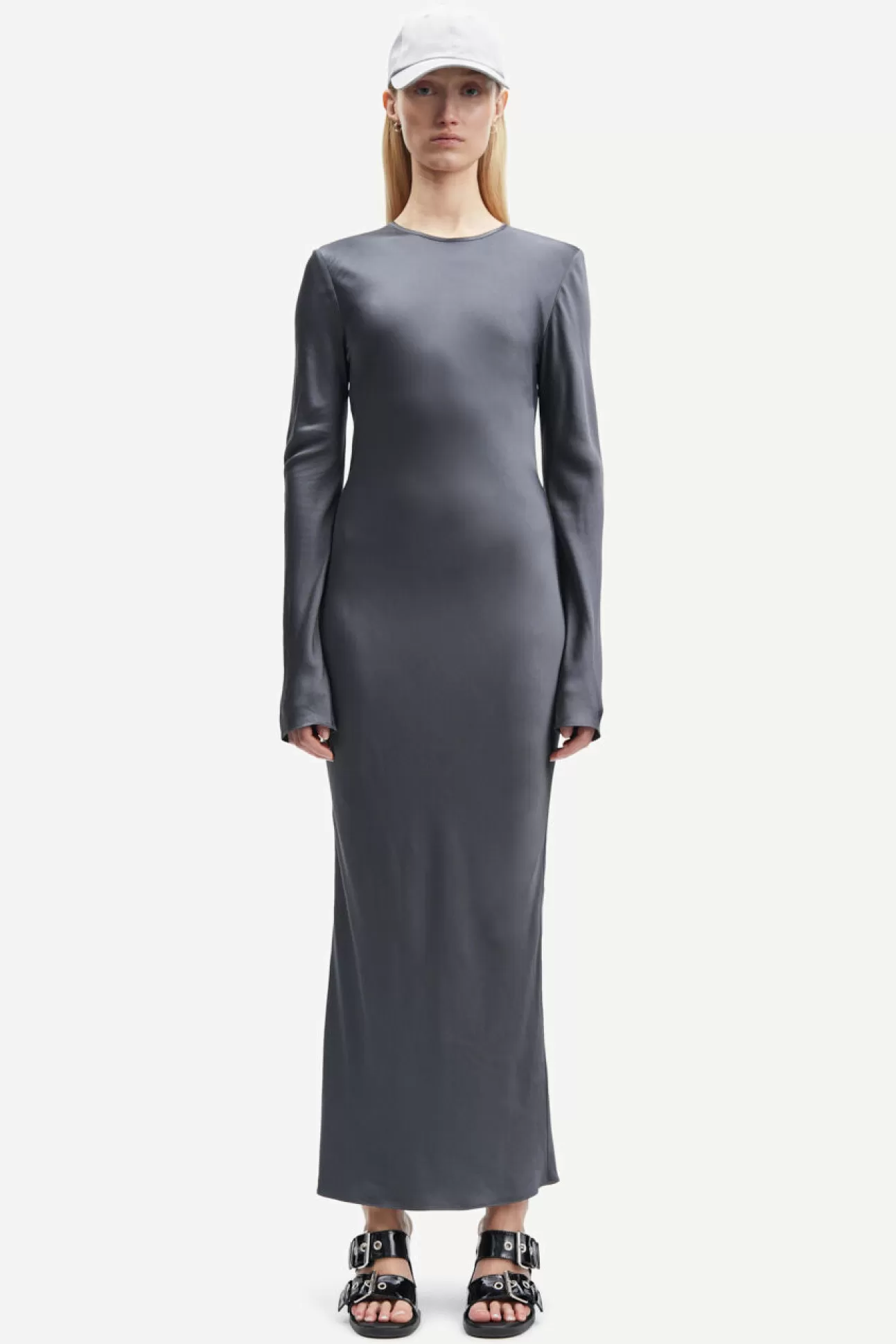 Robes et combinaisons-Femme Samsøe Samsøe Alina long dress 14903 Iron Gate