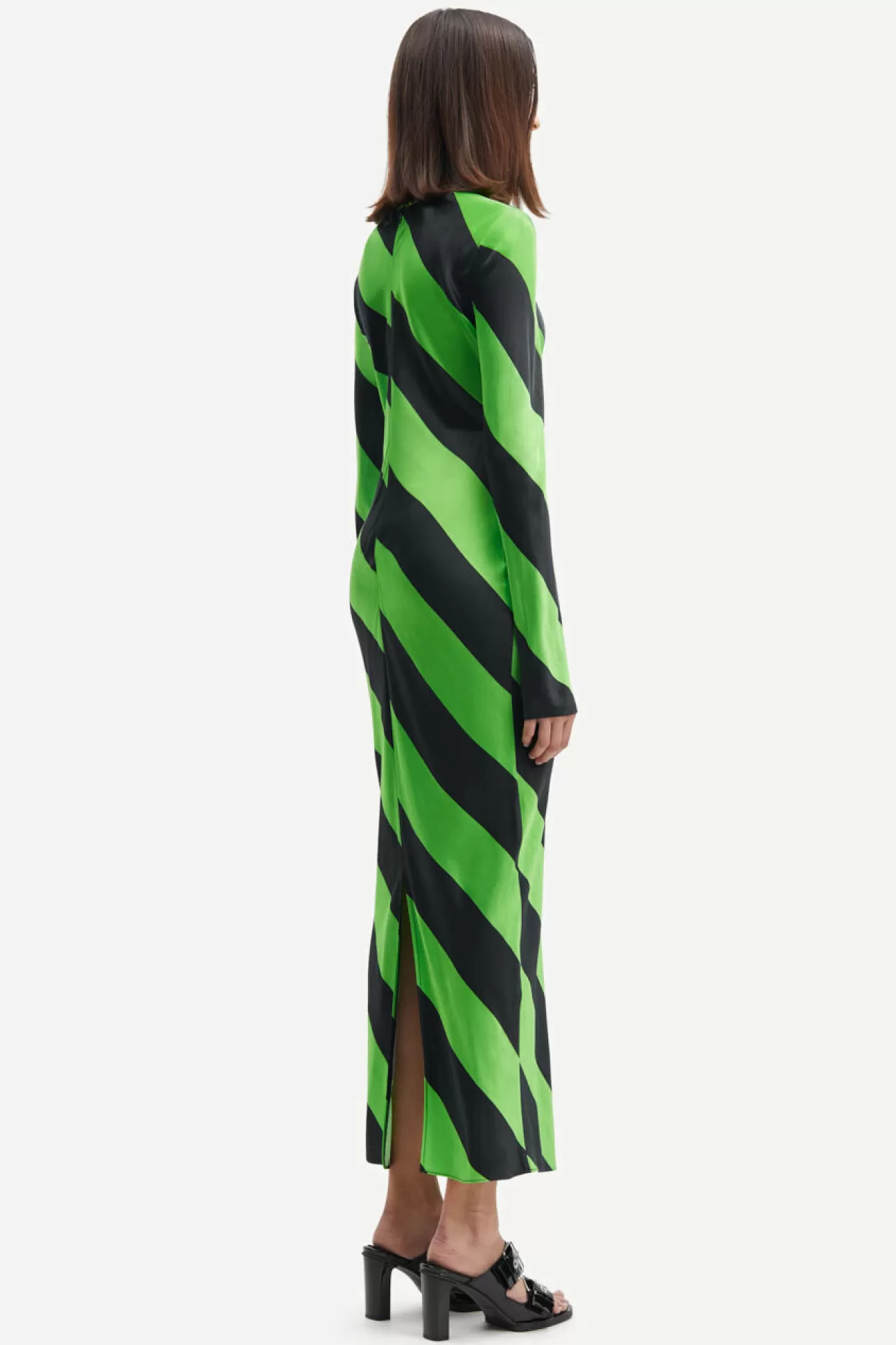 Robes et combinaisons-Femme Samsøe Samsøe Alina long dress 14903 Green stripe