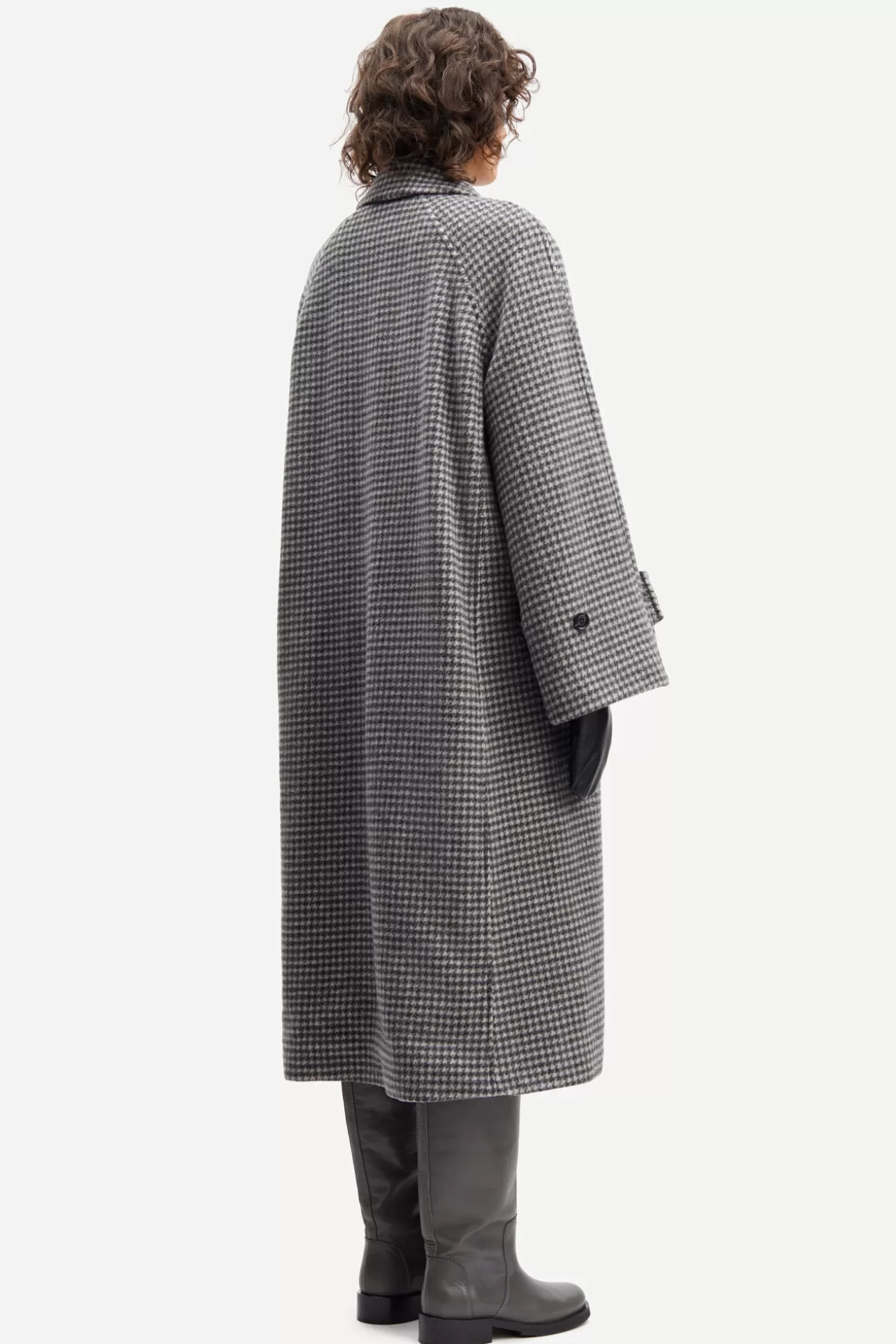 Vestes et manteaux-Femme Samsøe Samsøe Alma coat 13183 Houndstooth