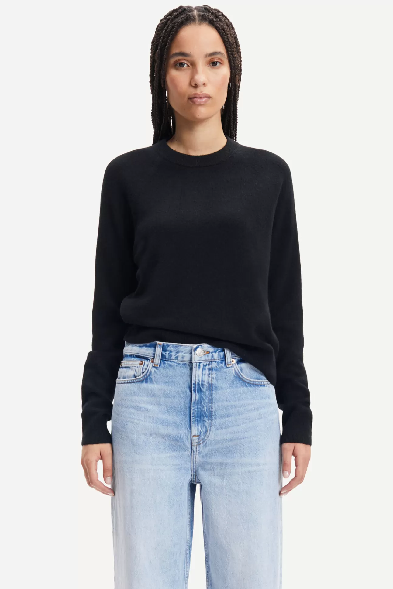 Pulls-Femme Samsøe Samsøe Boston o-neck 6304 Black