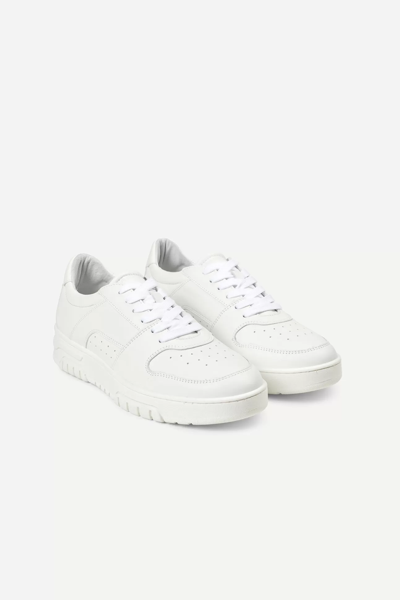 Chaussures-Homme Samsøe Samsøe Bradley sneakers solid 11399 WHITE