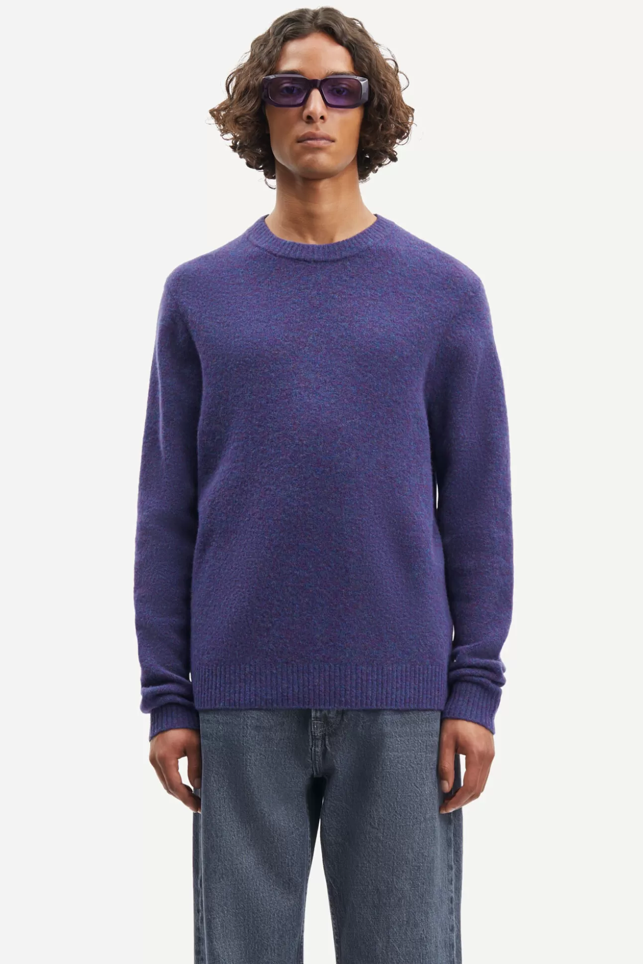 Pulls-Homme Samsøe Samsøe Butler o-n 9475 Sunset Purple Mel.