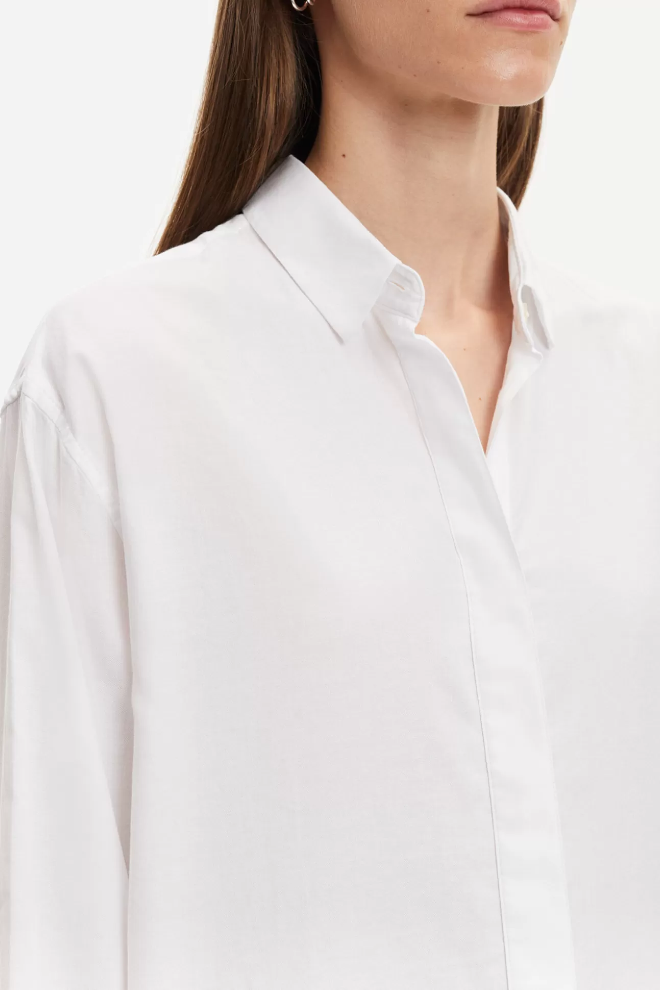 Chemises et chemisiers-Femme Samsøe Samsøe Caico Shirt 2634 WHITE