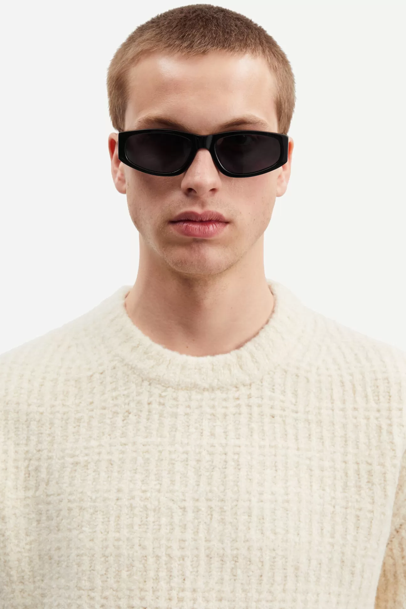 Pulls-Homme Samsøe Samsøe Carter crew neck 15052 CLEAR CREAM