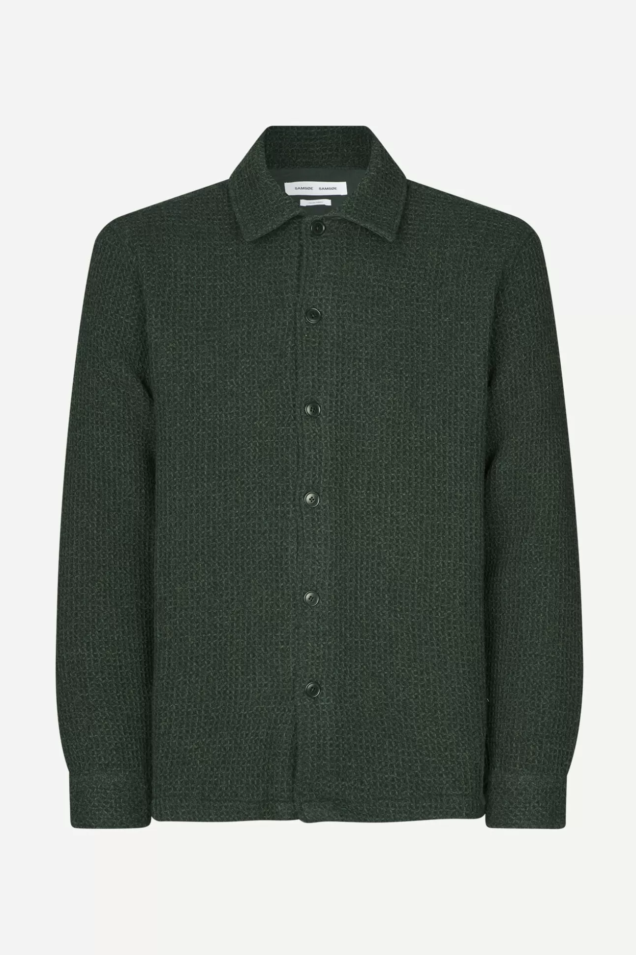 Chemises-Homme Samsøe Samsøe Castor X shirt 14536 Dark Green Mel.