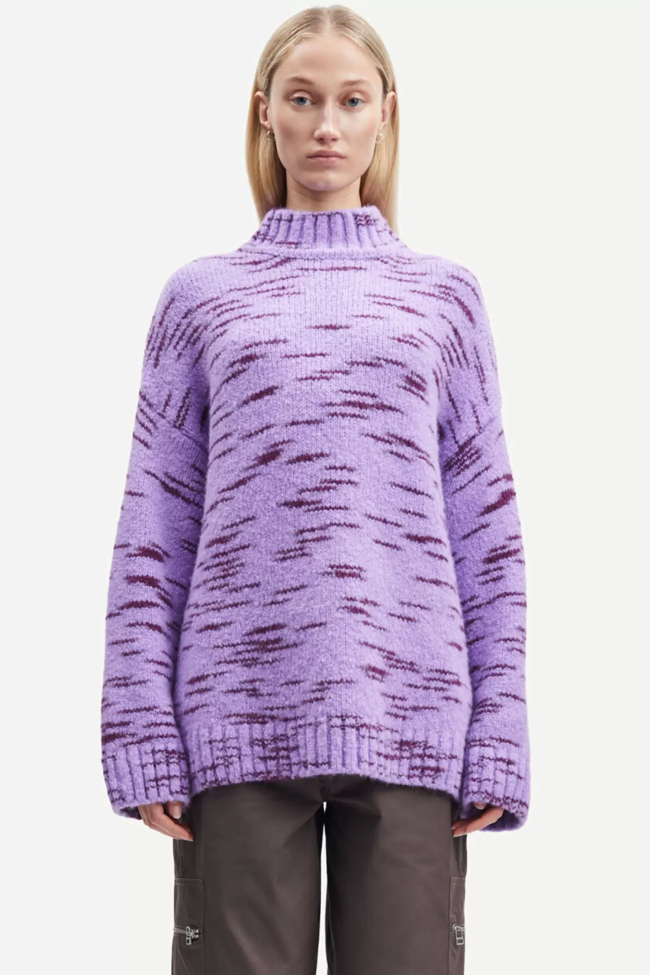 Pulls-Femme Samsøe Samsøe Celeste mock neck 14941 Rhapsody Mel.