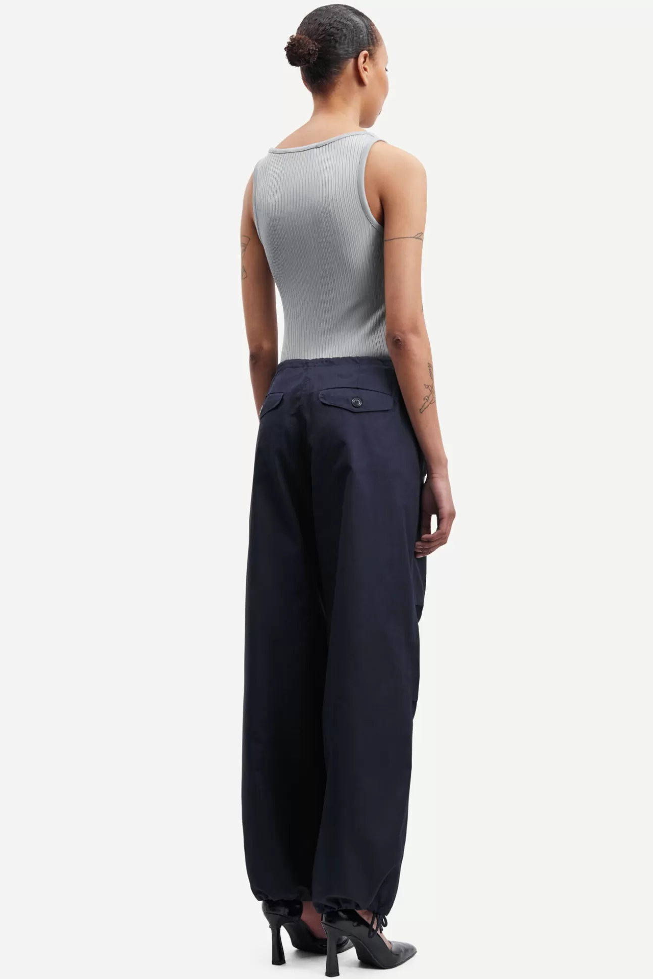 Pantalons-Femme Samsøe Samsøe Chi NP trousers 14906 Inkwell