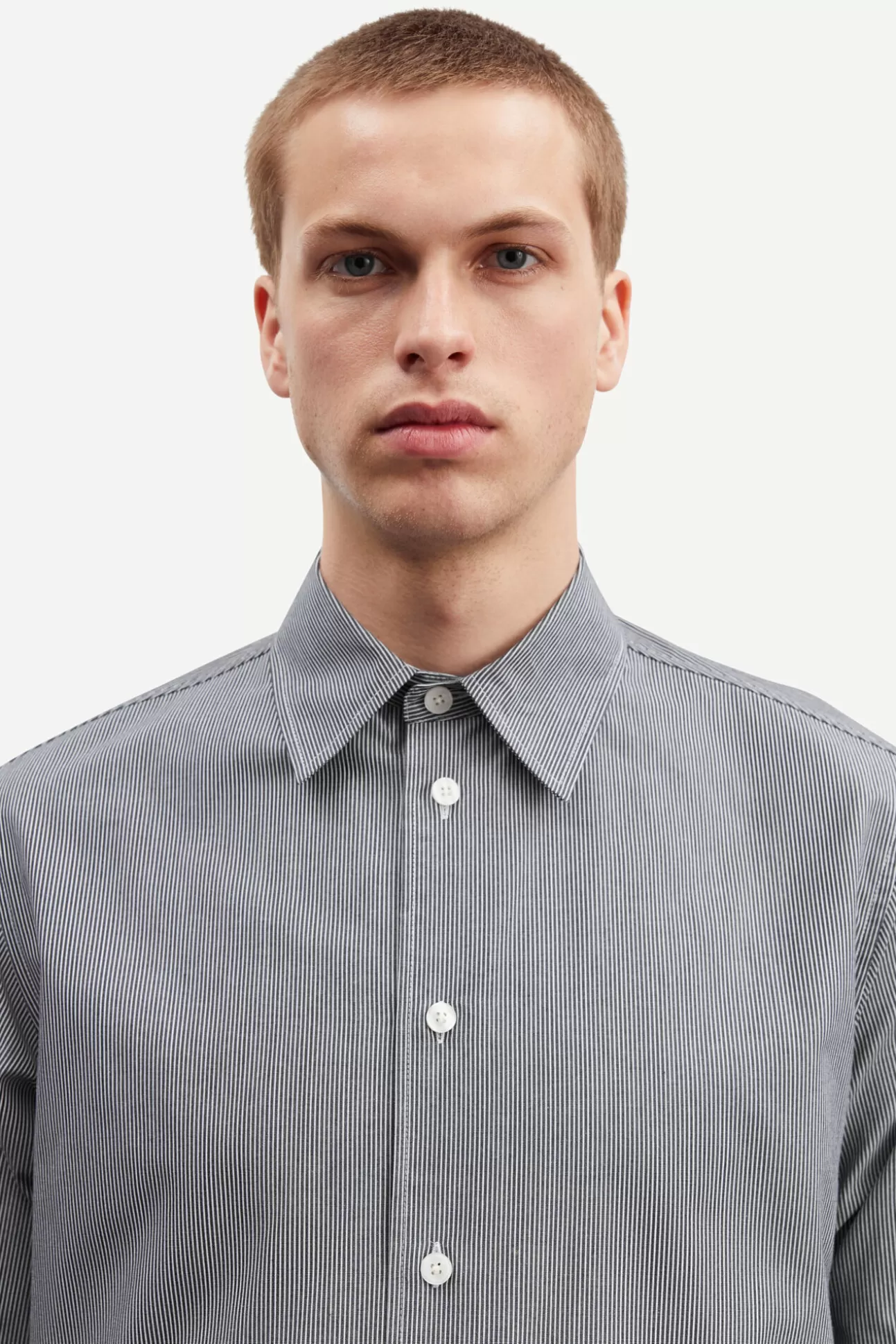 Chemises-Homme Samsøe Samsøe Damon X shirt 13072 Black St.