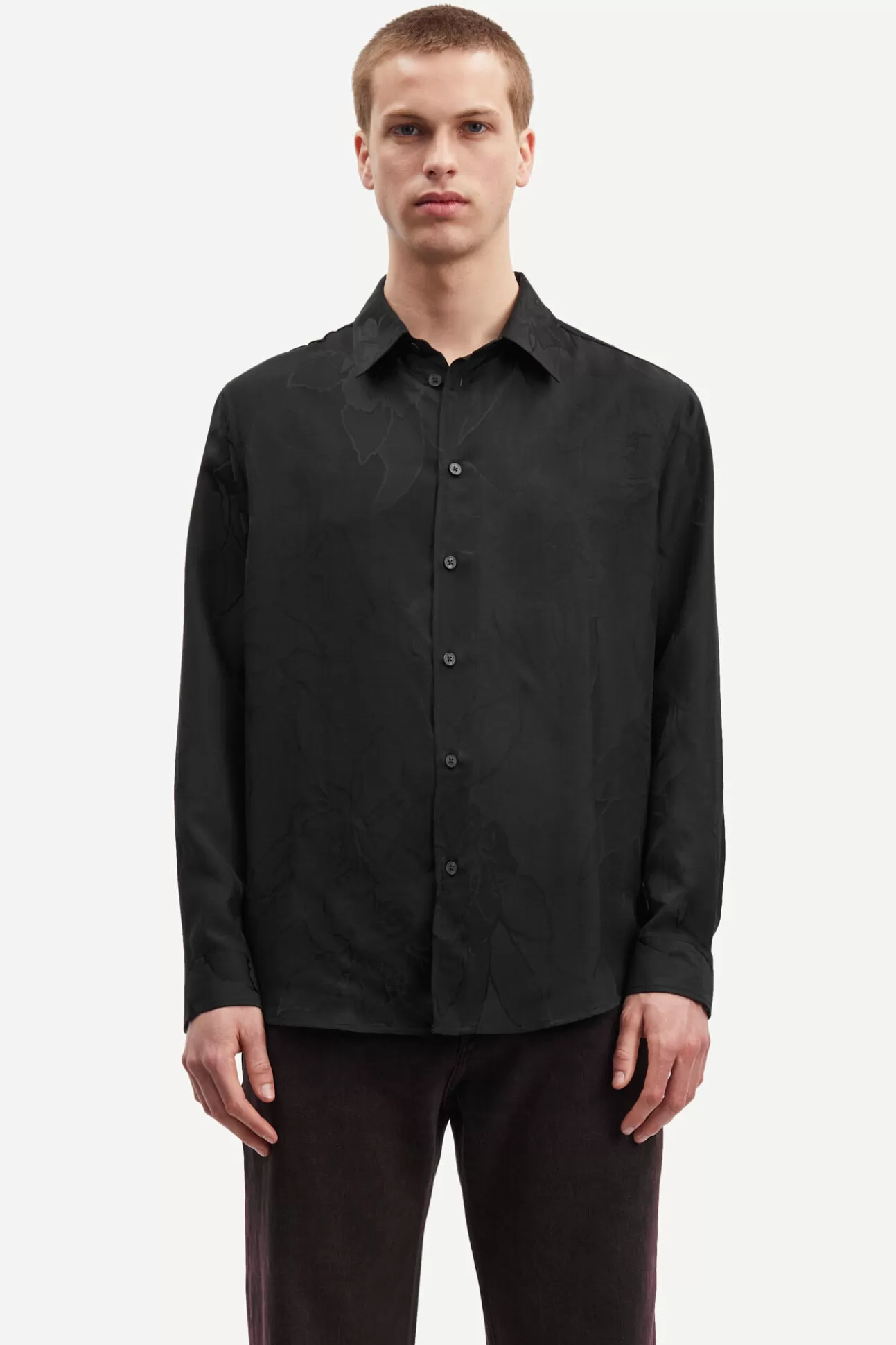 Chemises-Homme Samsøe Samsøe Damon X shirt 14751 Black