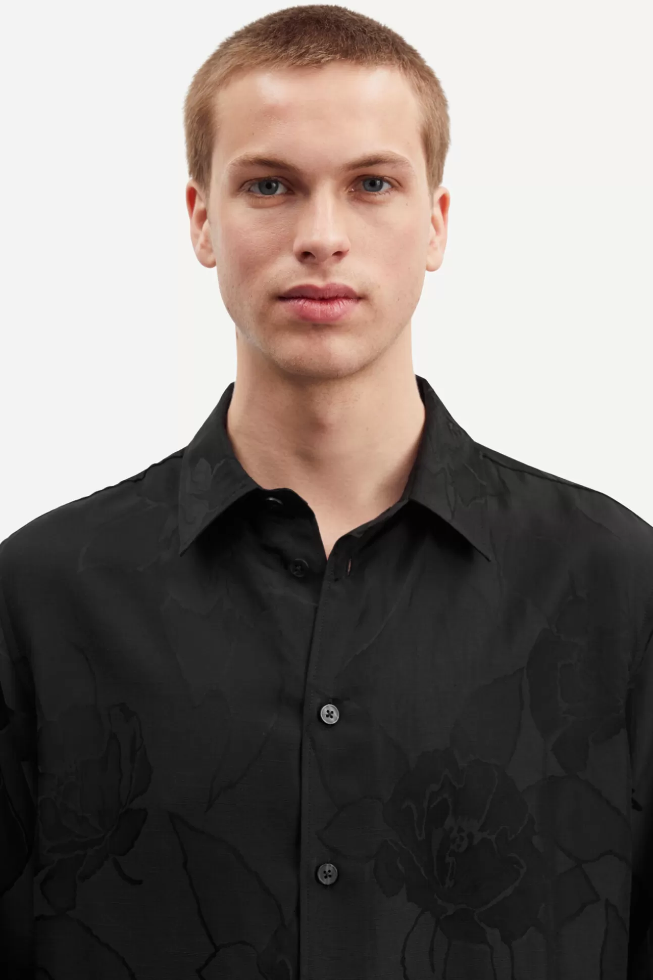 Chemises-Homme Samsøe Samsøe Damon X shirt 14751 Black