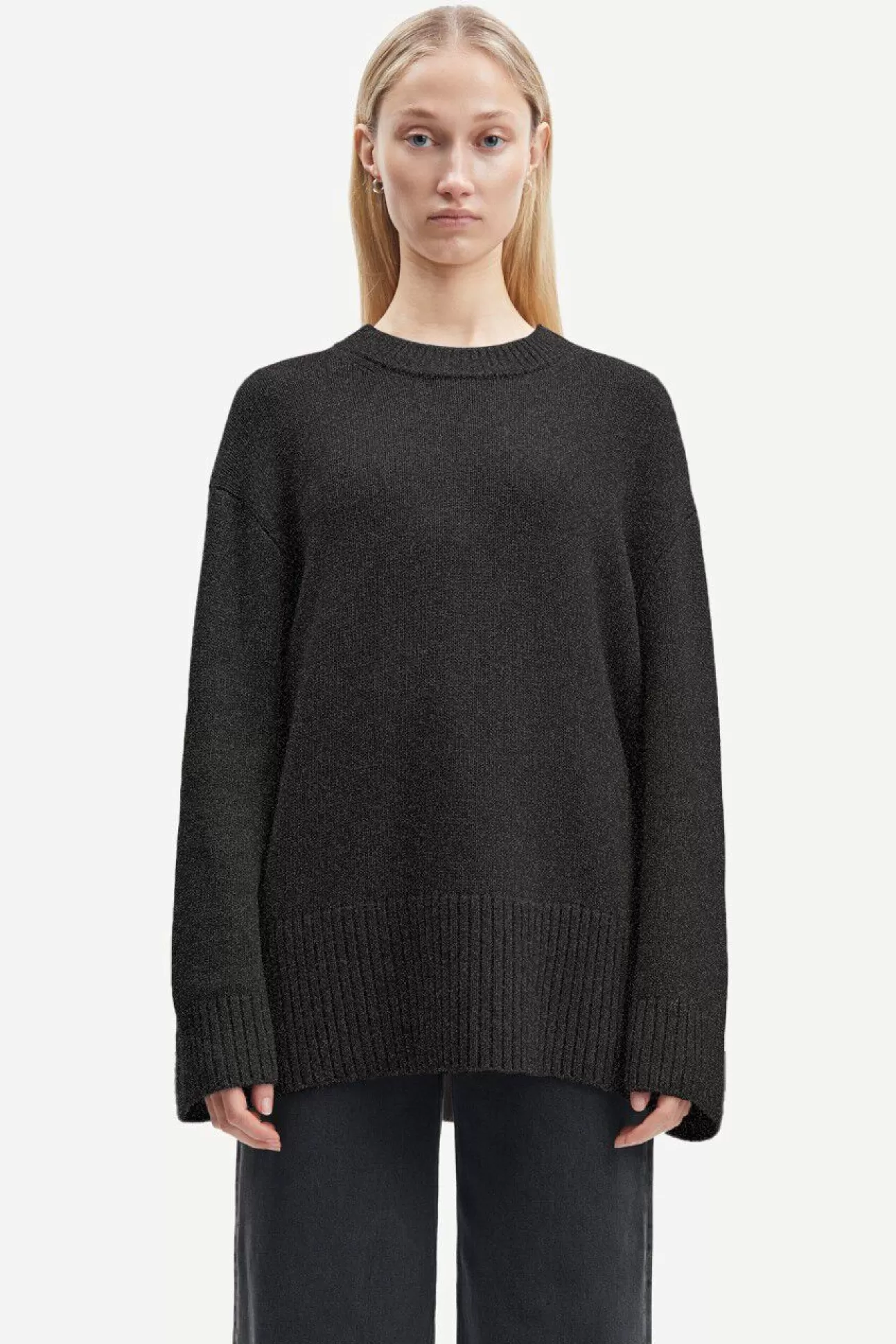 Pulls-Femme Samsøe Samsøe Eliette crew neck 14938 PHANTOM