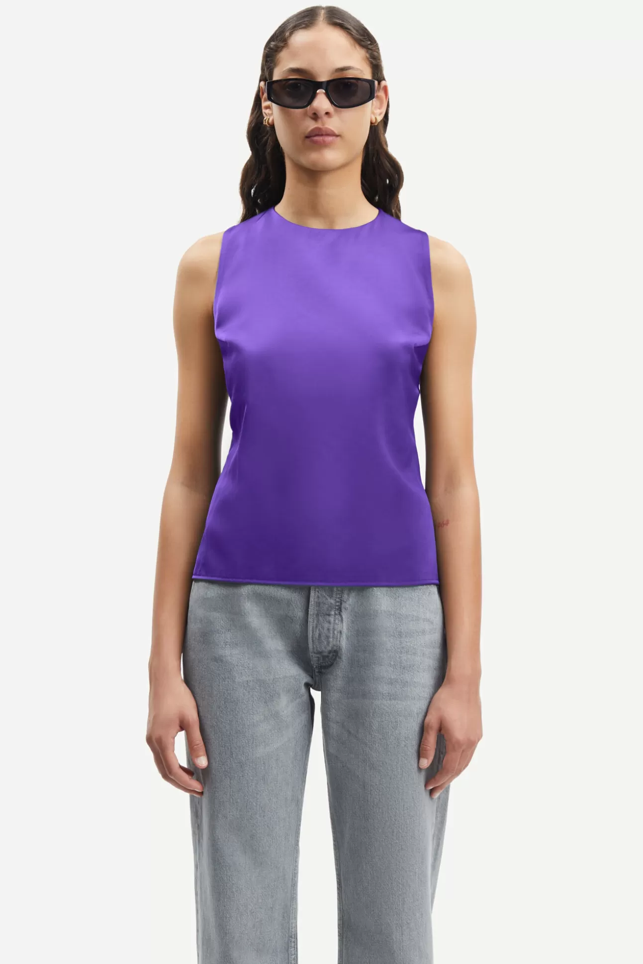 T-shirts et hauts-Femme Samsøe Samsøe Ellie top 15039 Simply Purple