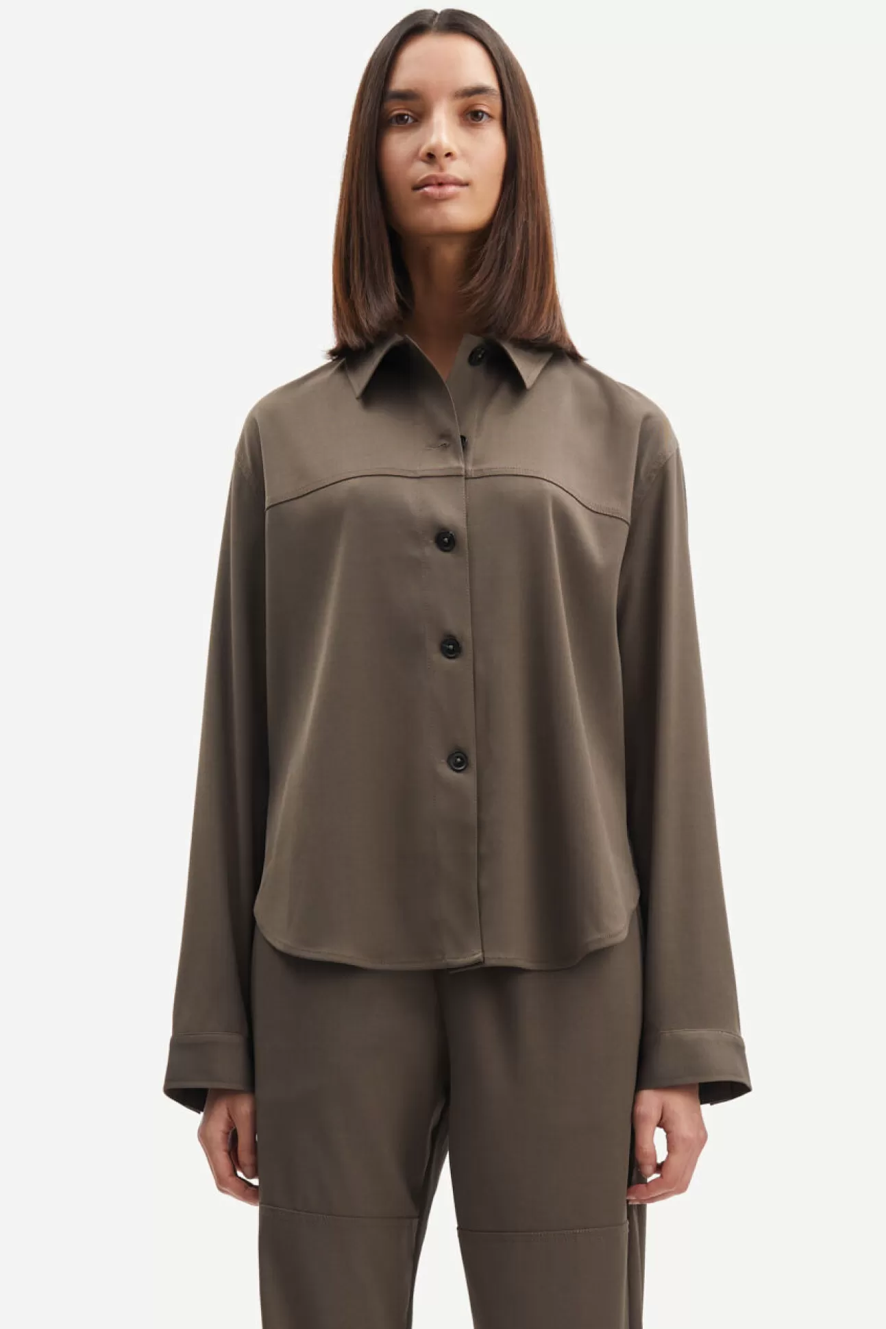 Ensembles assortis | Chemises et chemisiers-Femme Samsøe Samsøe Esmel Shirt 14635 Major Brown