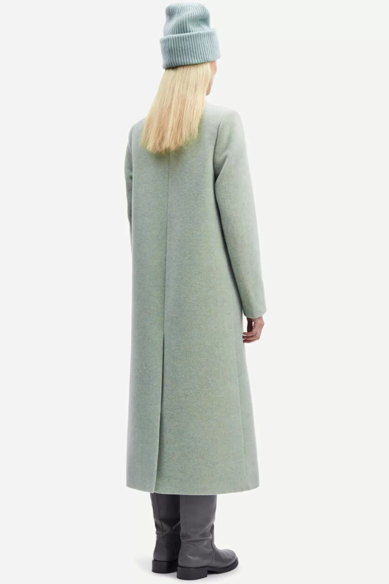 Vestes et manteaux-Femme Samsøe Samsøe Falcon coat 11104 Misty Blue