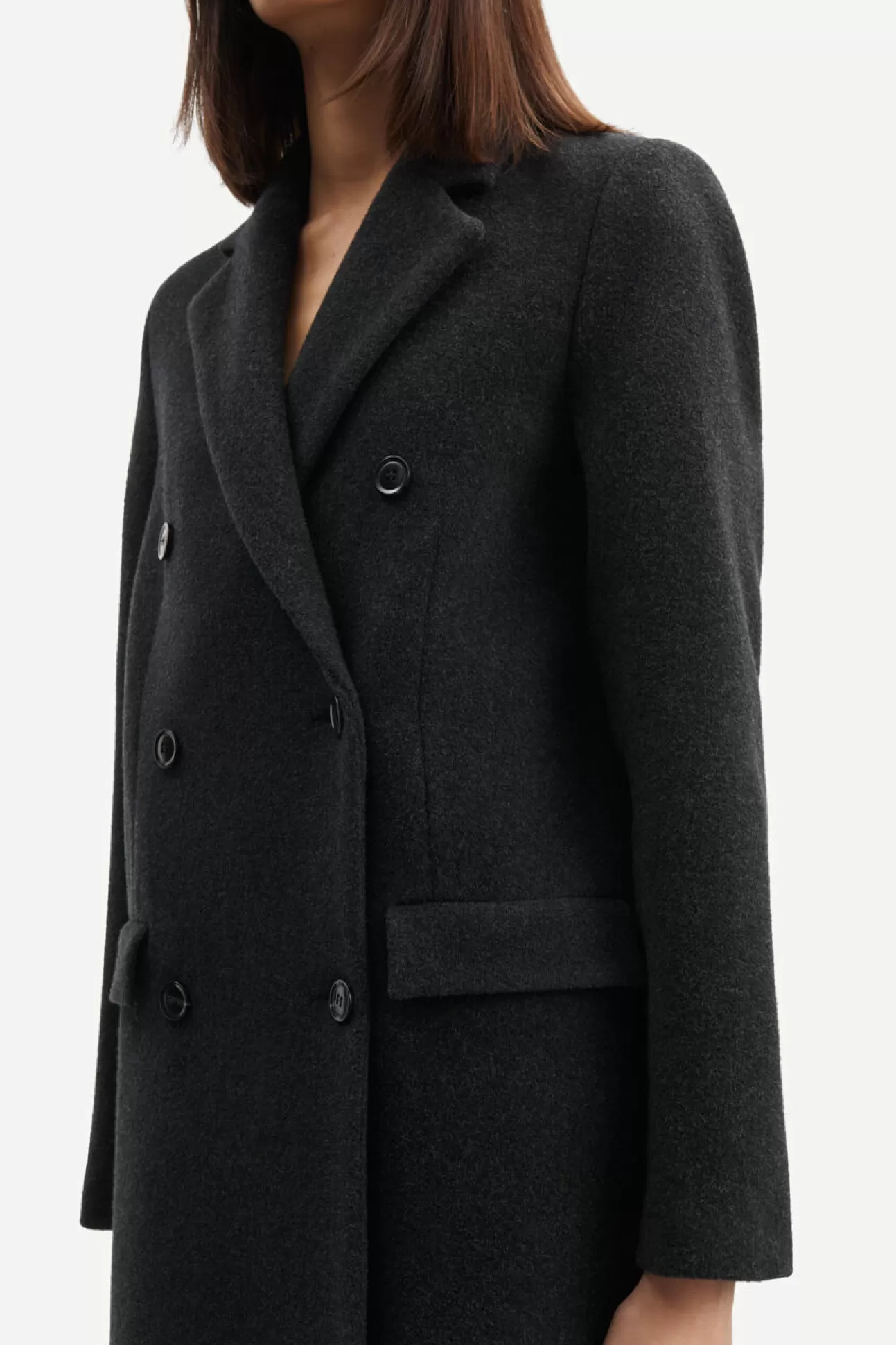 Vestes et manteaux-Femme Samsøe Samsøe Falcon coat 11104 PHANTOM