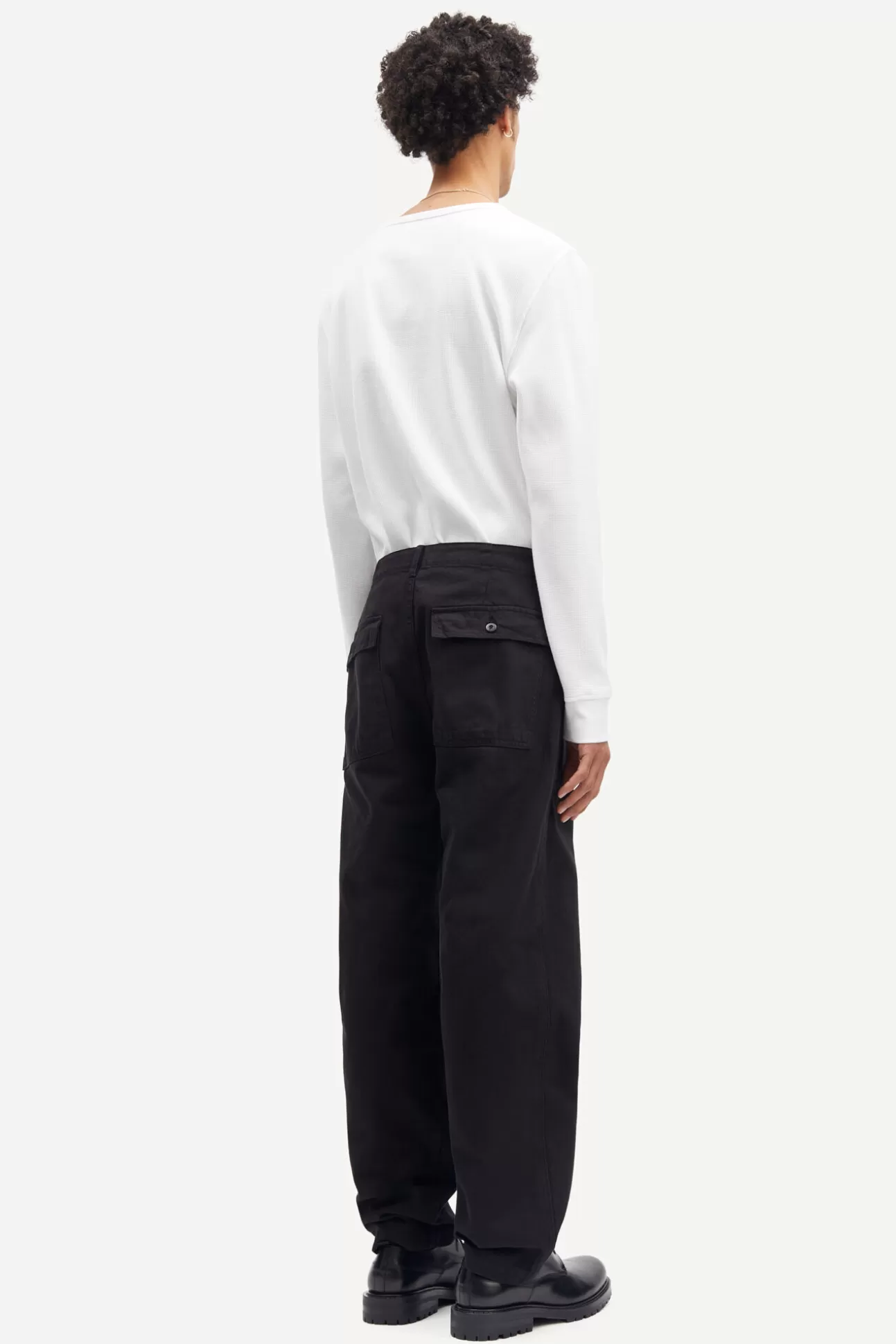 Pantalons-Homme Samsøe Samsøe Fanon trousers 14932 Black