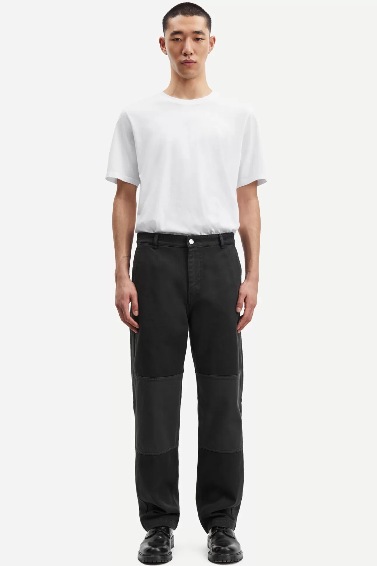 Pantalons-Homme Samsøe Samsøe Fanon x trousers 14955 Volcanic Ash