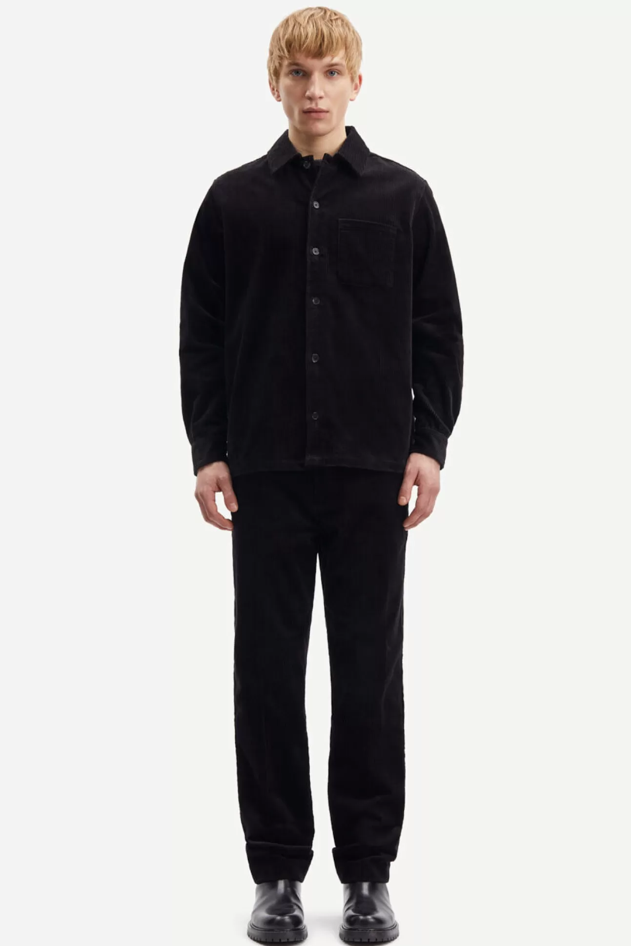 Pantalons-Homme Samsøe Samsøe Felix trousers 11046 Black