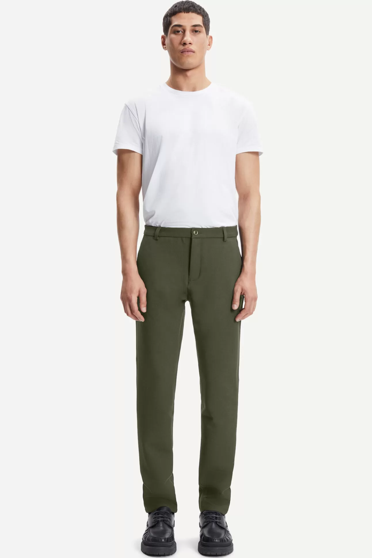 Pantalons-Homme Samsøe Samsøe Frankie pants 11686 CLIMBING IVY