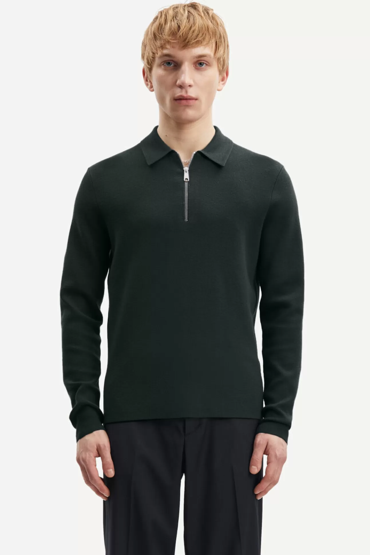 Pulls-Homme Samsøe Samsøe Guna half zip 10490 Volcanic Ash