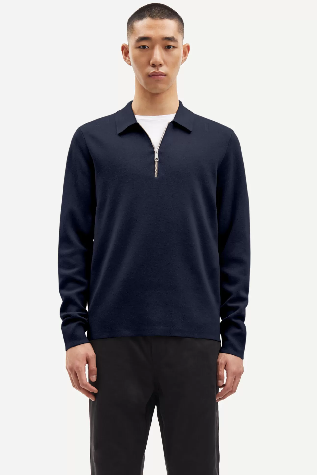 Pulls-Homme Samsøe Samsøe Guna half zip 10490 Sky Captain