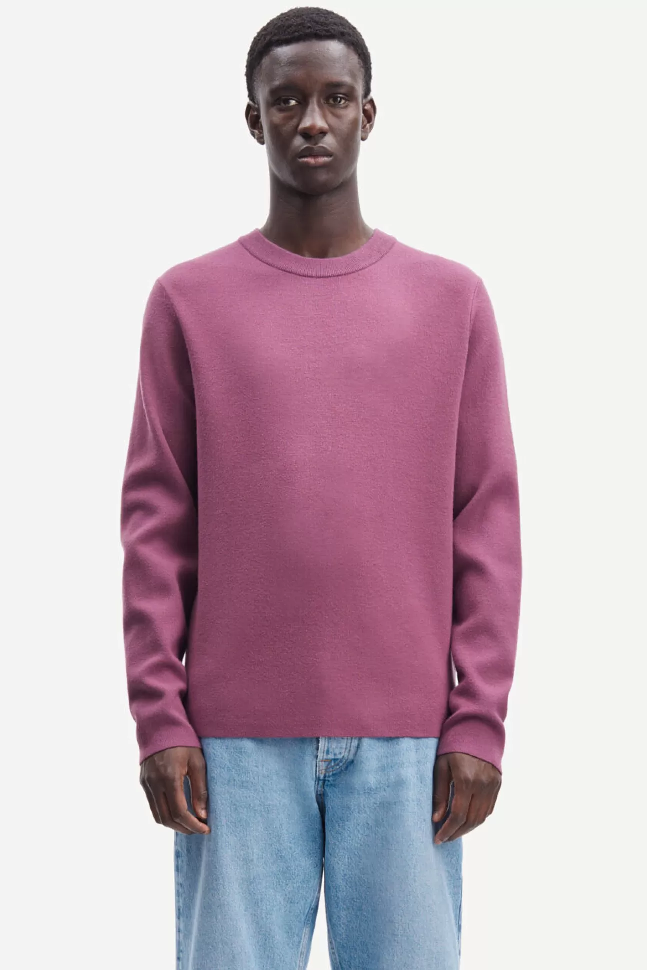 Pulls-Homme Samsøe Samsøe Gunan crew neck 10490 Tulipwood