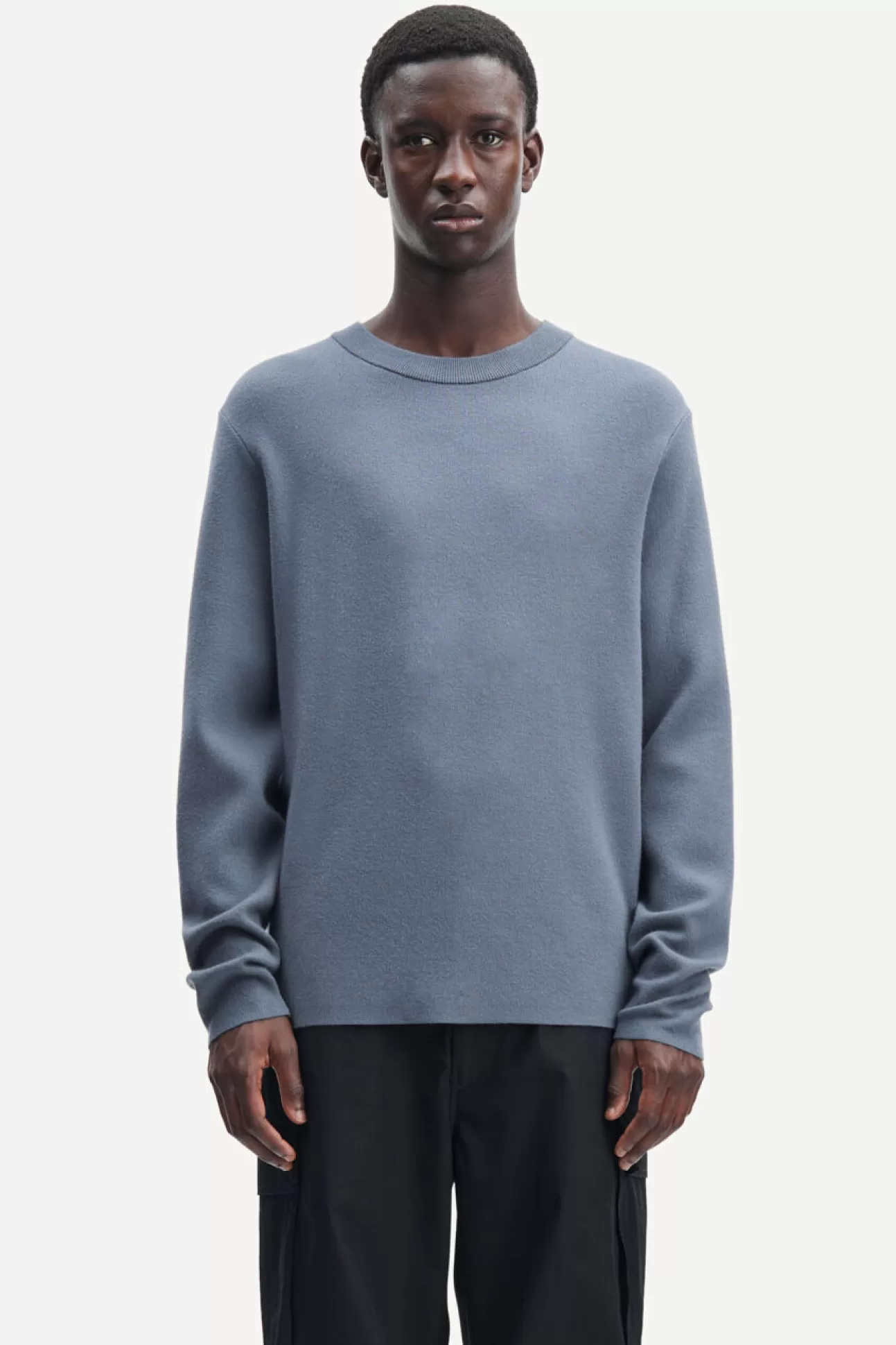 Pulls-Homme Samsøe Samsøe Gunan crew neck 10490 STORMY WEATHER