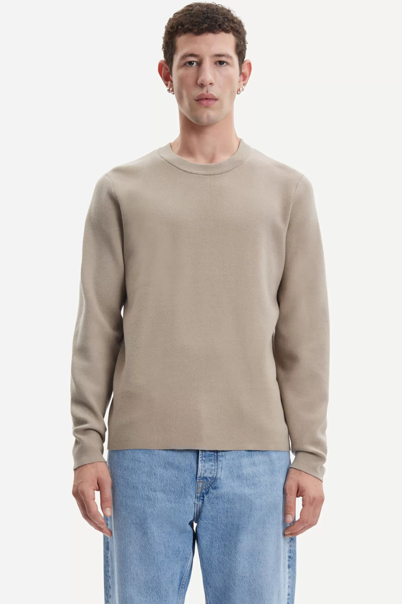 Pulls-Homme Samsøe Samsøe Gunan crew neck 10490 Pure Cashmere