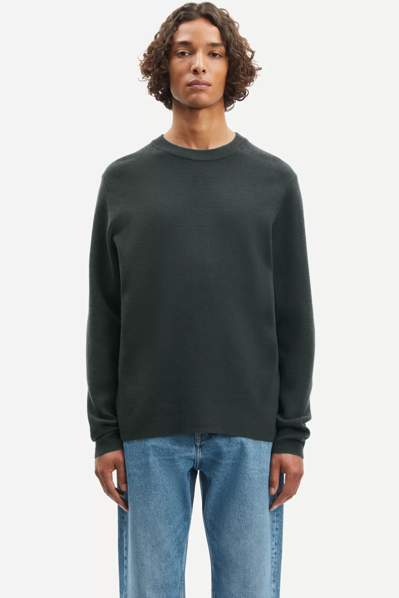 Pulls-Homme Samsøe Samsøe Gunan crew neck 10490 Volcanic Ash