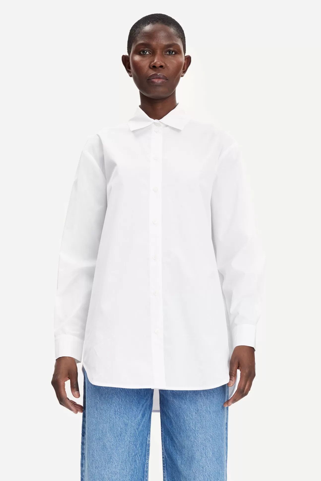 Chemises et chemisiers-Femme Samsøe Samsøe Haley shirt 11468 WHITE