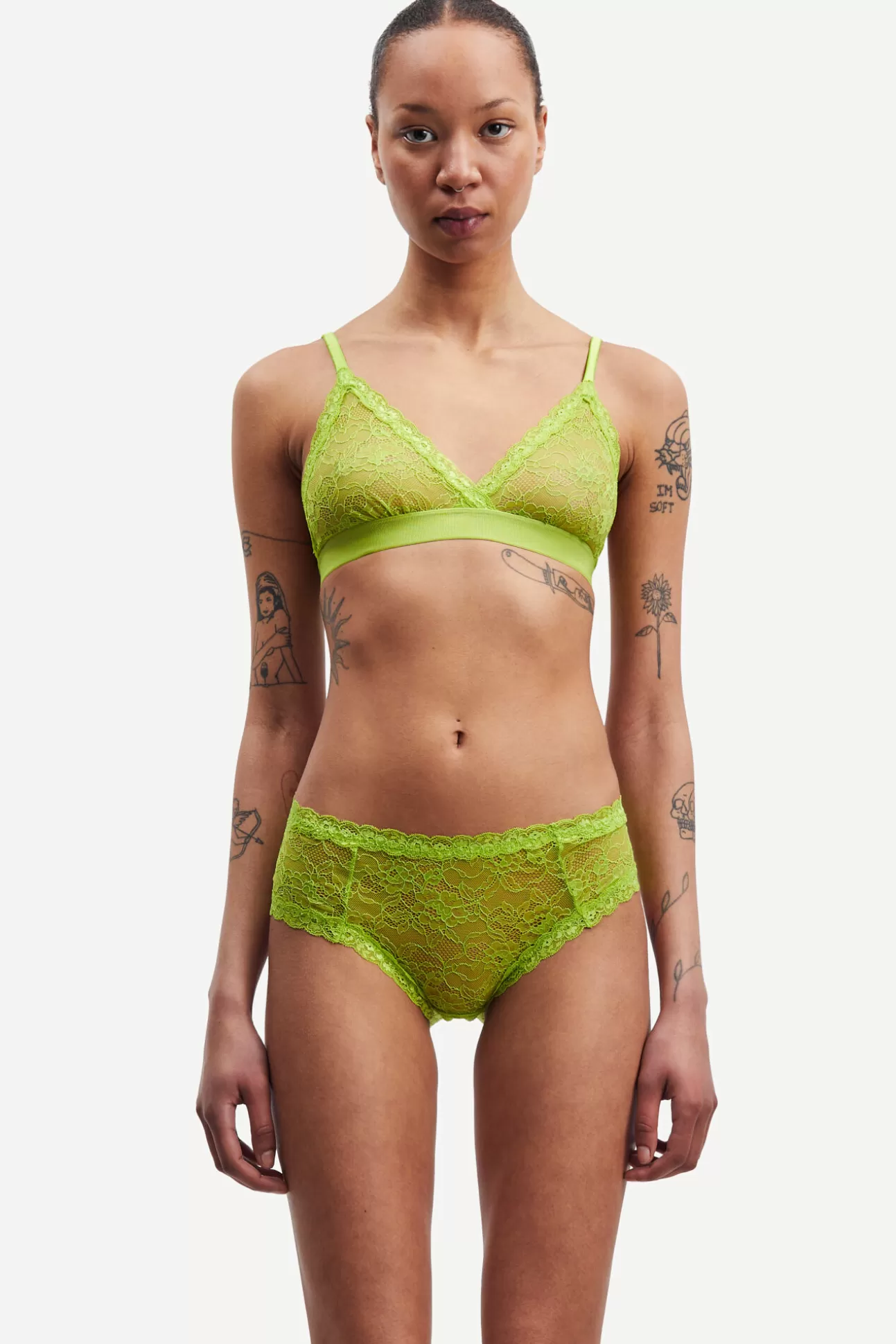 Lingerie-Femme Samsøe Samsøe Heather bra 15019 Macaw Green