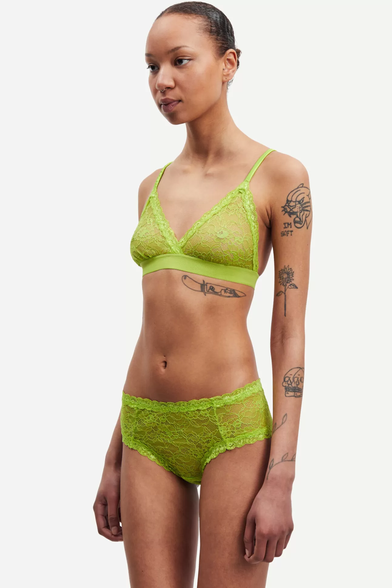 Lingerie-Femme Samsøe Samsøe Heather bra 15019 Macaw Green