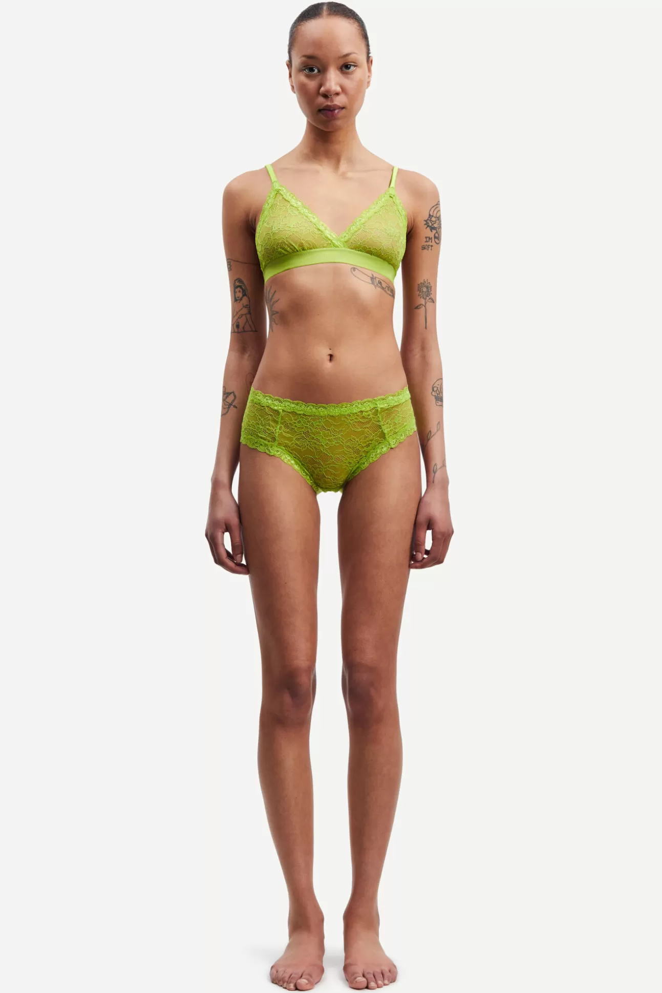 Lingerie-Femme Samsøe Samsøe Heather panties 15019 Macaw Green