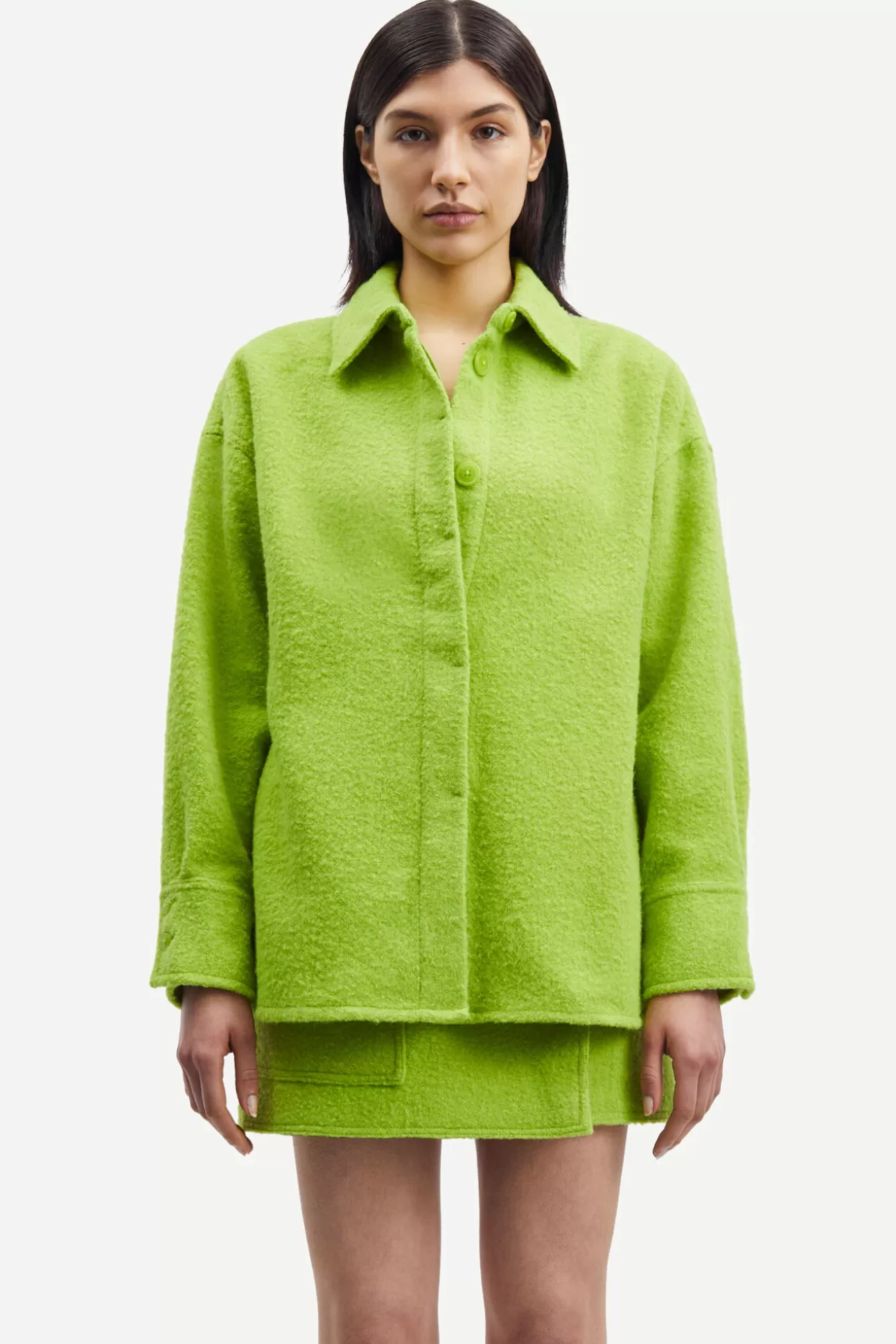 Ensembles assortis | Chemises et chemisiers-Femme Samsøe Samsøe Inez shirt 15047 Macaw Green