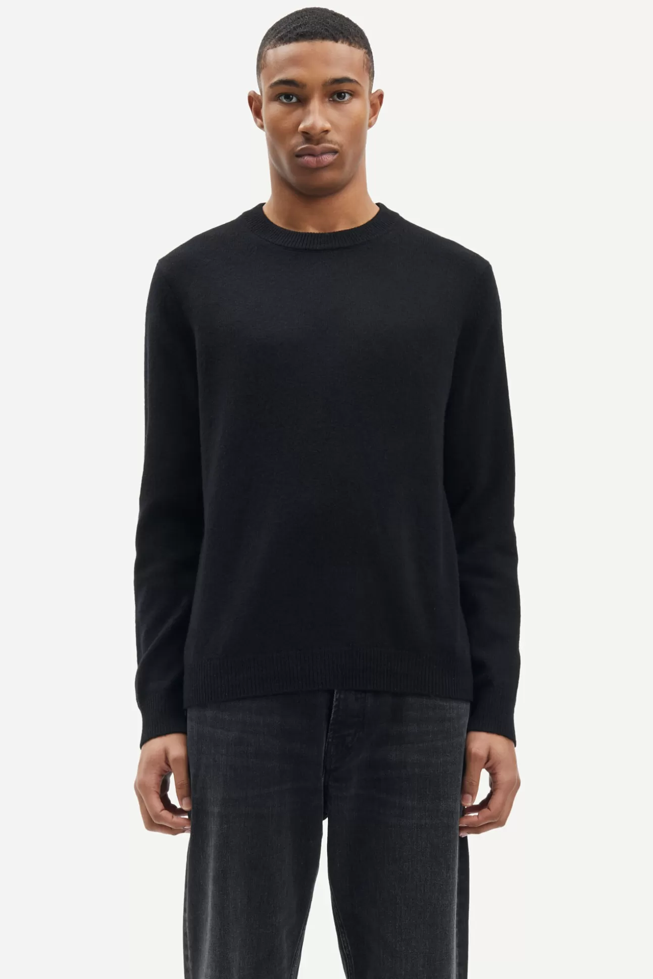 Pulls-Homme Samsøe Samsøe Isak Knit Sweater 15010 Black