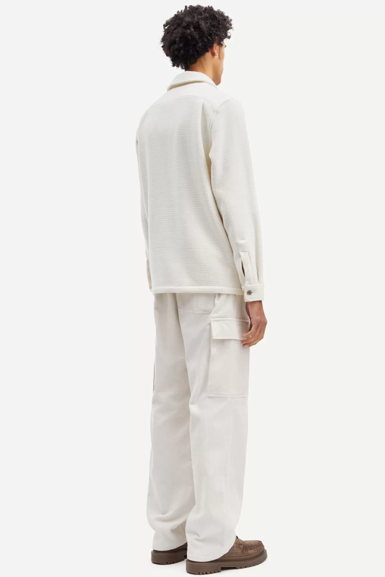 Pantalons-Homme Samsøe Samsøe Jabari cargo trousers 14934 CLEAR CREAM