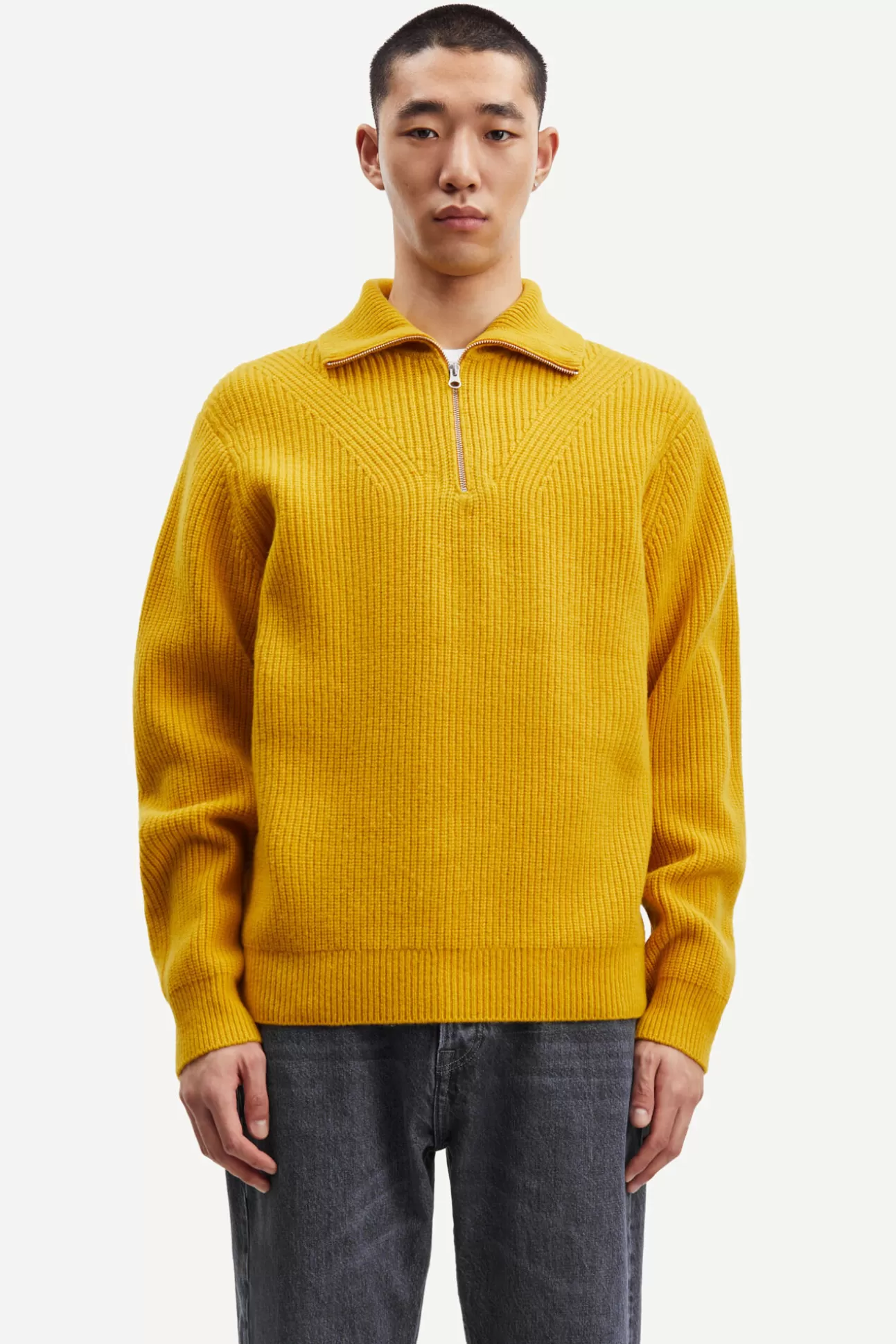 Pulls-Homme Samsøe Samsøe Jacks half zip 15010 Golden Spice