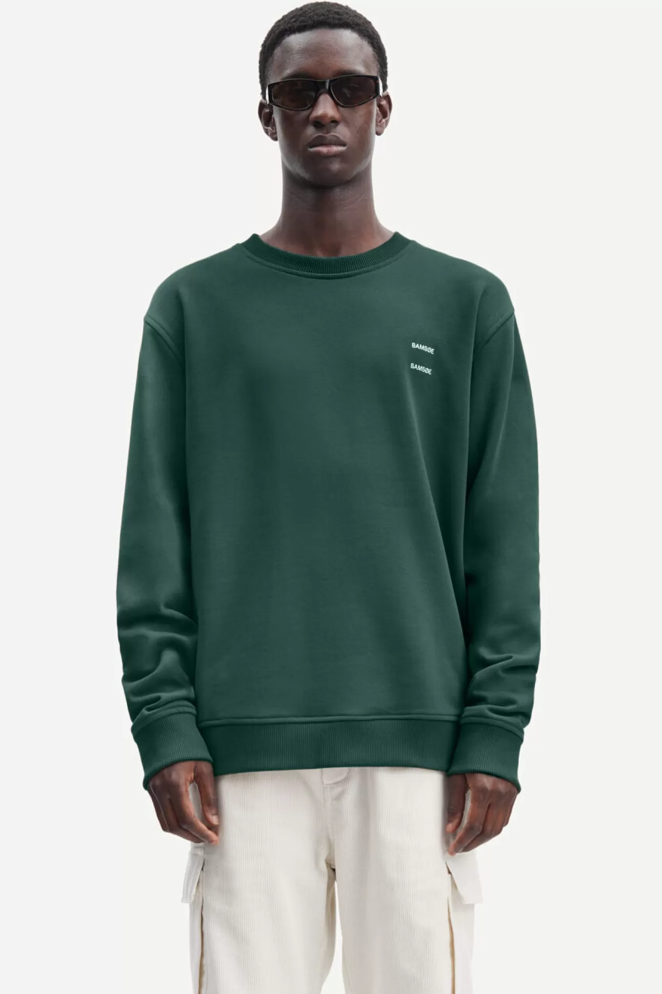 Sweats-Homme Samsøe Samsøe Joel crew neck 11414 Garden Topiary