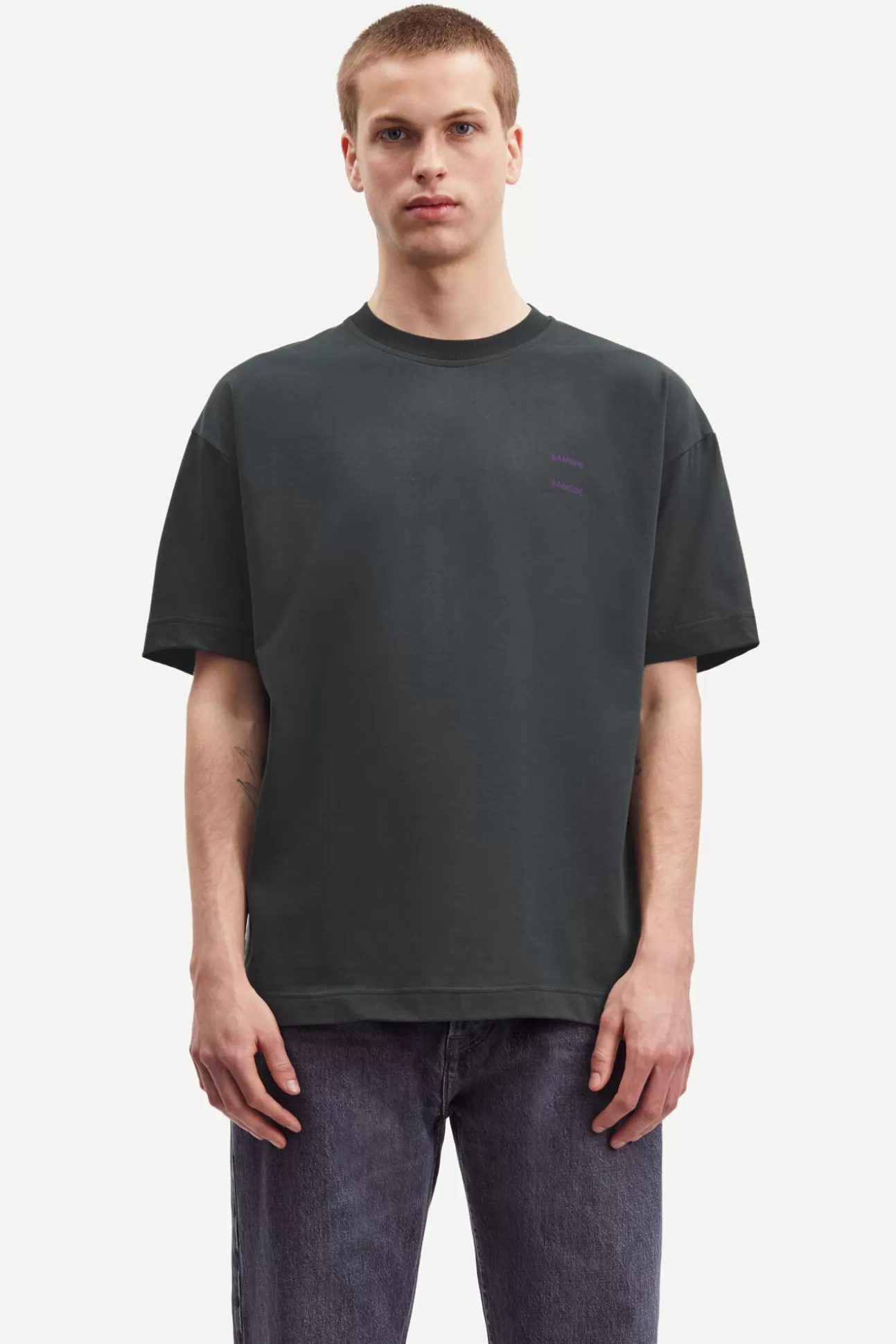 T-shirts et polos-Homme Samsøe Samsøe Joel t-shirt 11415 Volcanic Ash