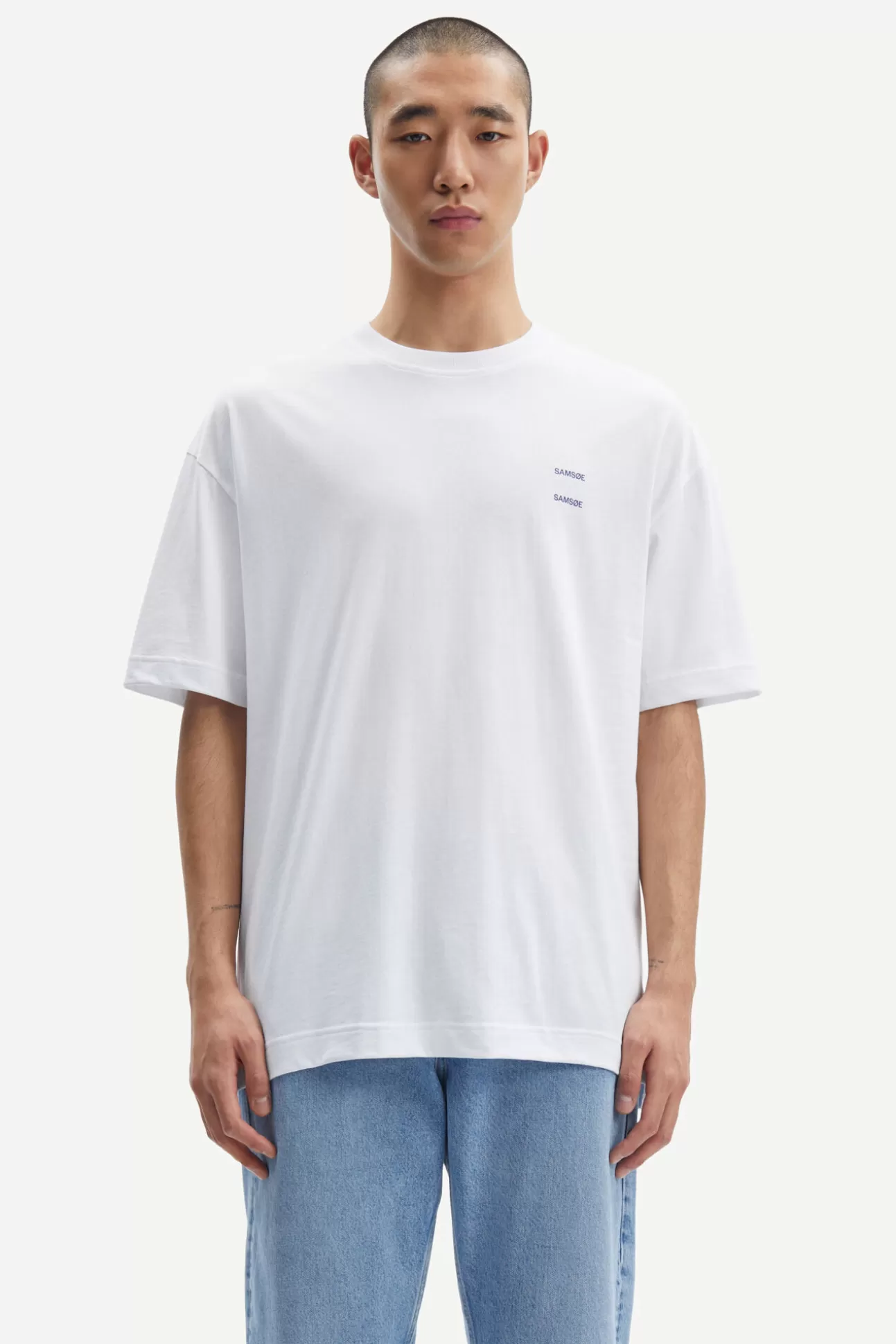 T-shirts et polos-Homme Samsøe Samsøe Joel t-shirt 11415 WHITE