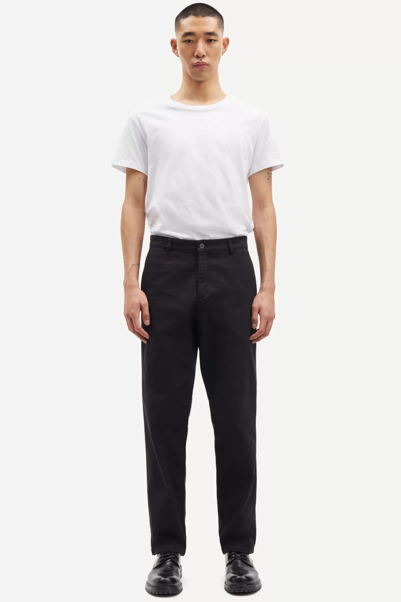 Pantalons-Homme Samsøe Samsøe Johnny trousers 14968 Black