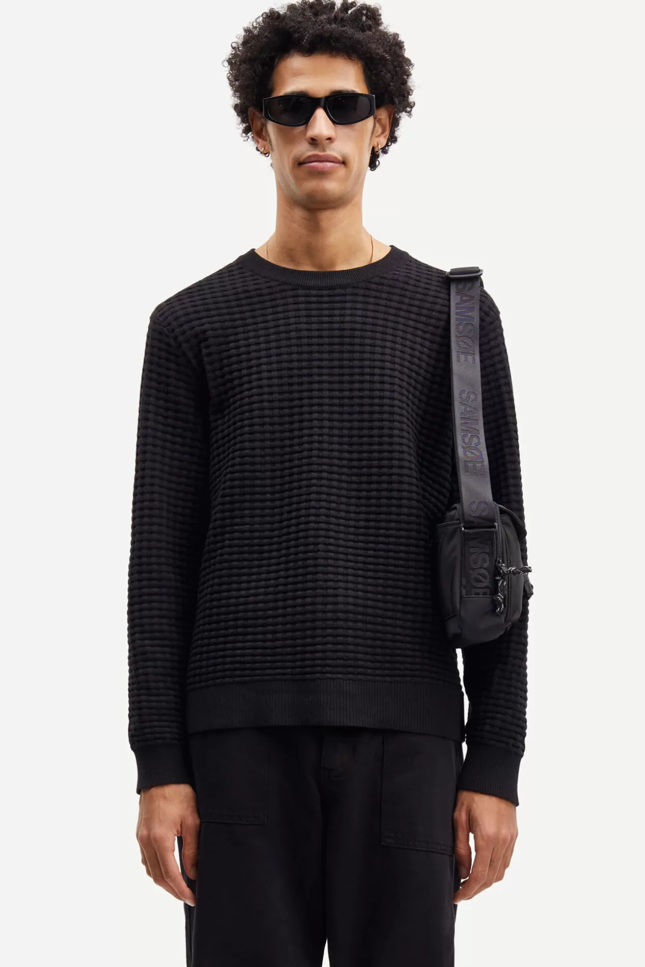 Pulls-Homme Samsøe Samsøe Jules crew neck 10490 Black