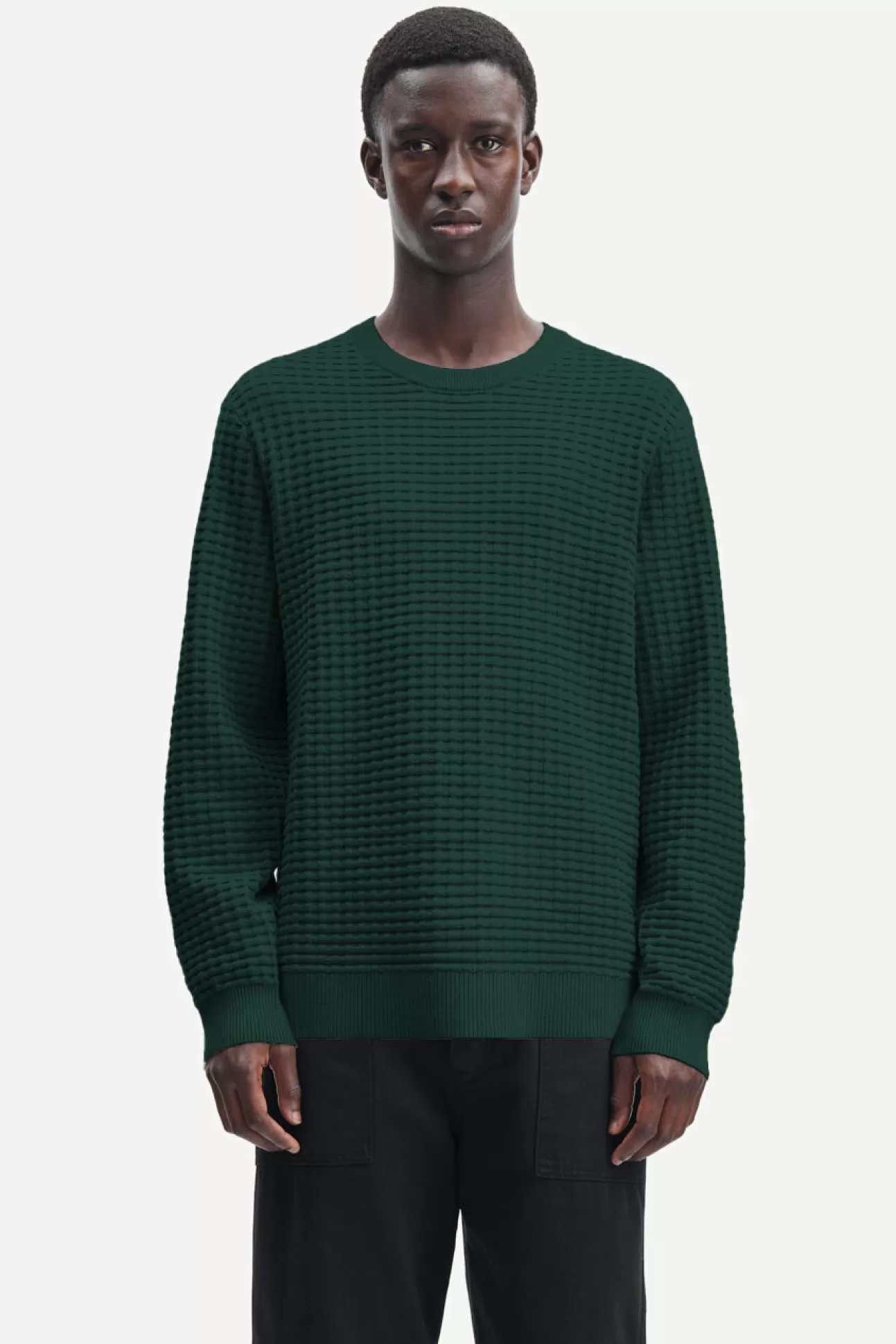 Pulls-Homme Samsøe Samsøe Jules crew neck 10490 Garden Topiary