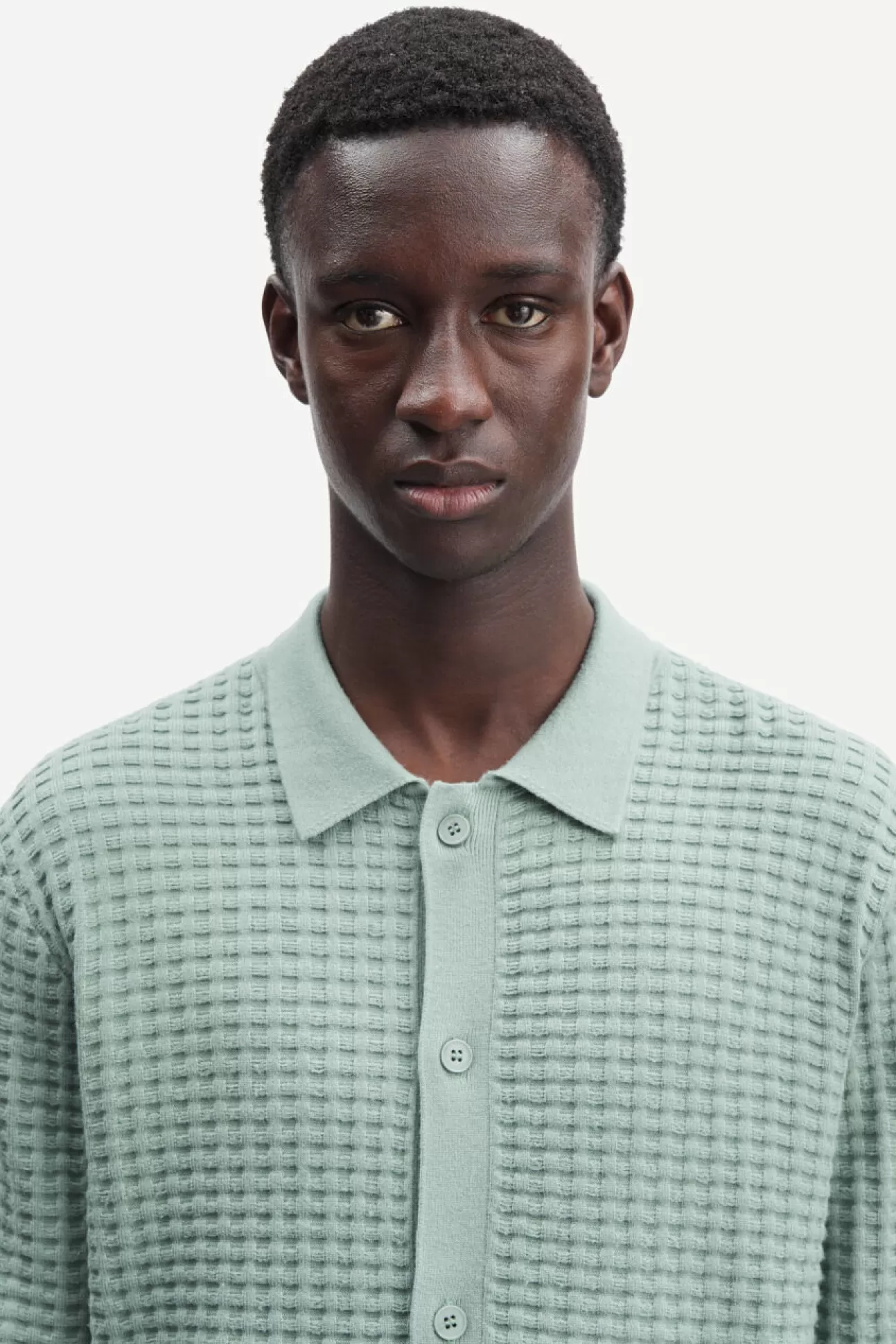 Pulls-Homme Samsøe Samsøe Jules shirt 10490 Iceberg Green