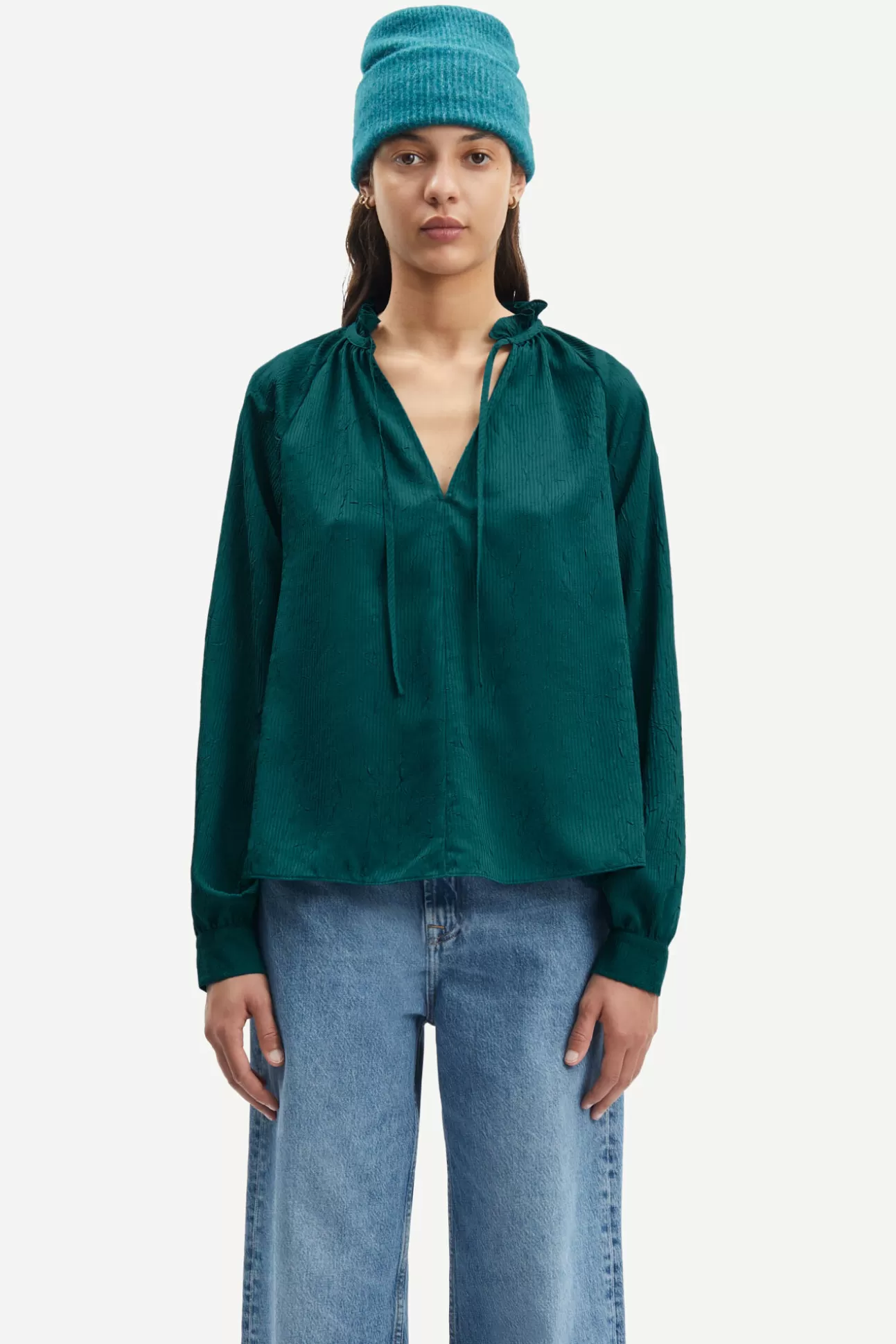 T-shirts et hauts | Chemises et chemisiers-Femme Samsøe Samsøe Karookhi blouse 15043 Atlantic Deep